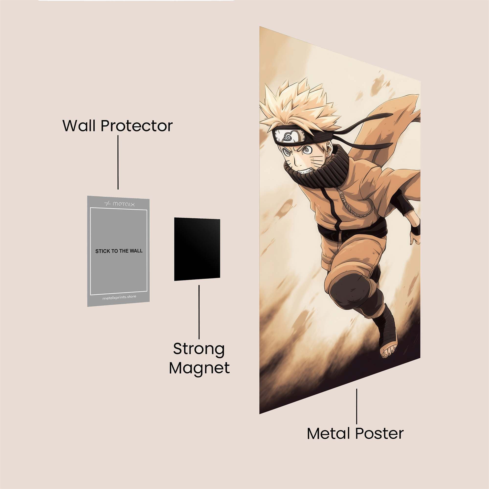 Naruto Resolute Safe Wall Magnetic / M