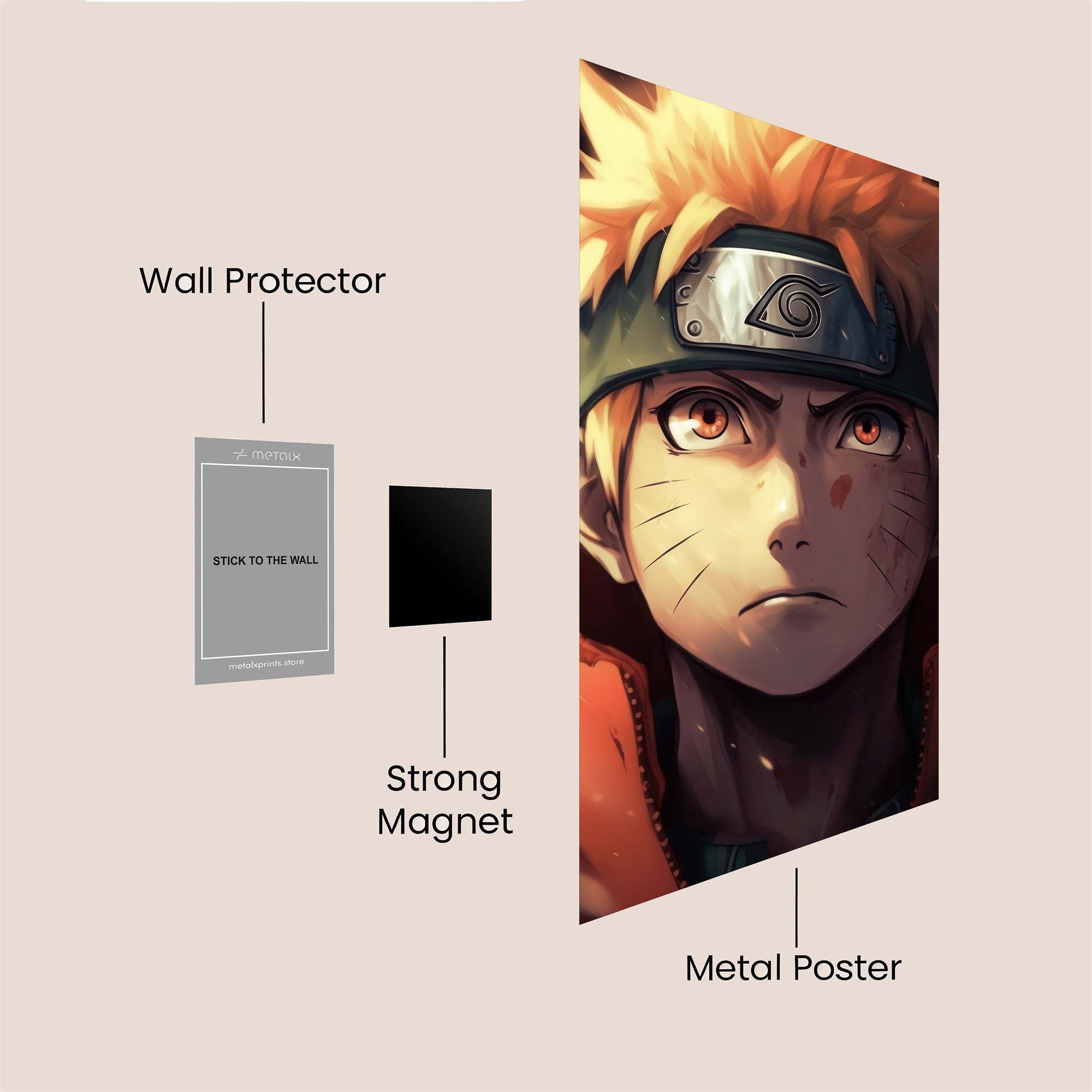 Naruto Resolute Safe Wall Magnetic / M