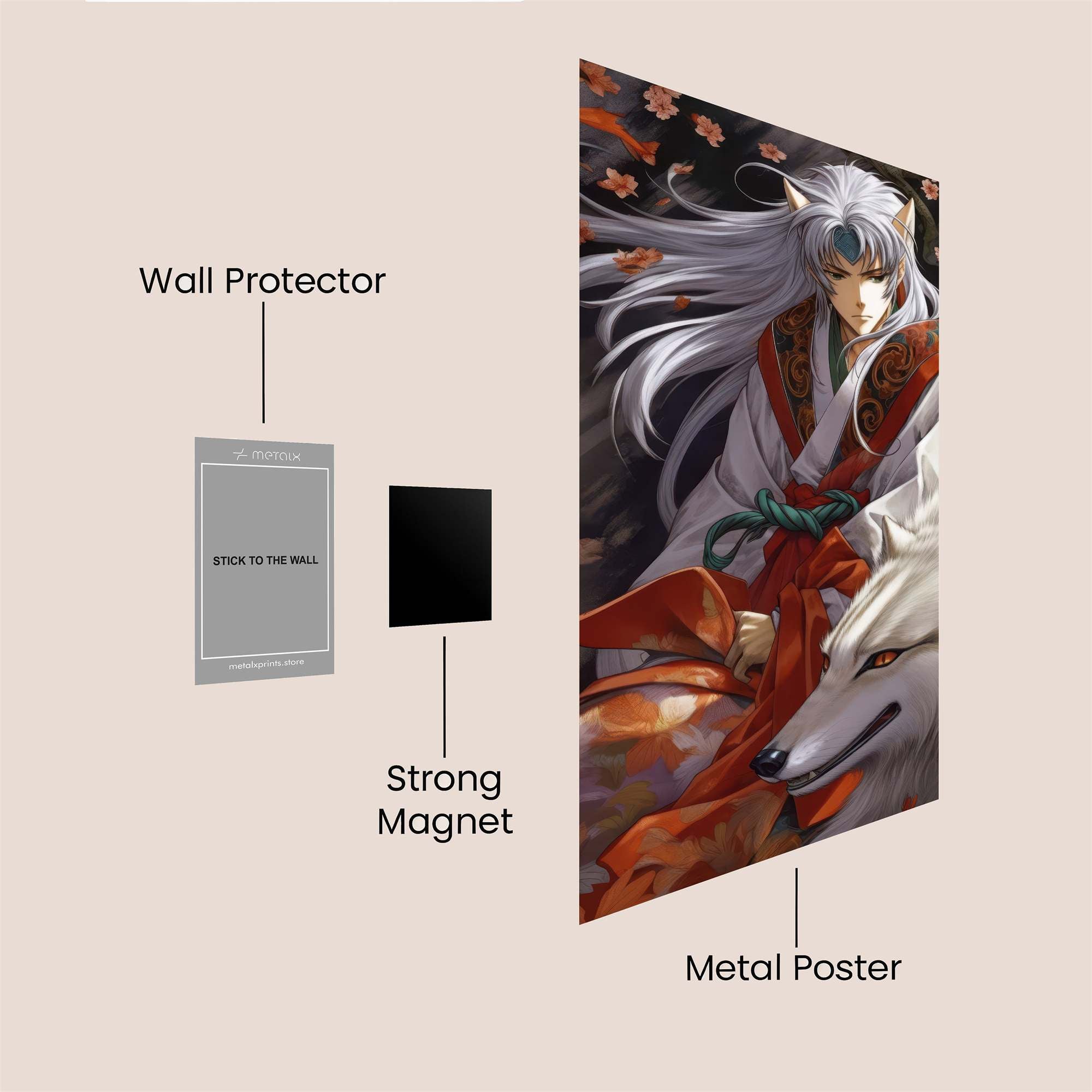 Sesshomaru Serene Safe Wall Magnetic / M