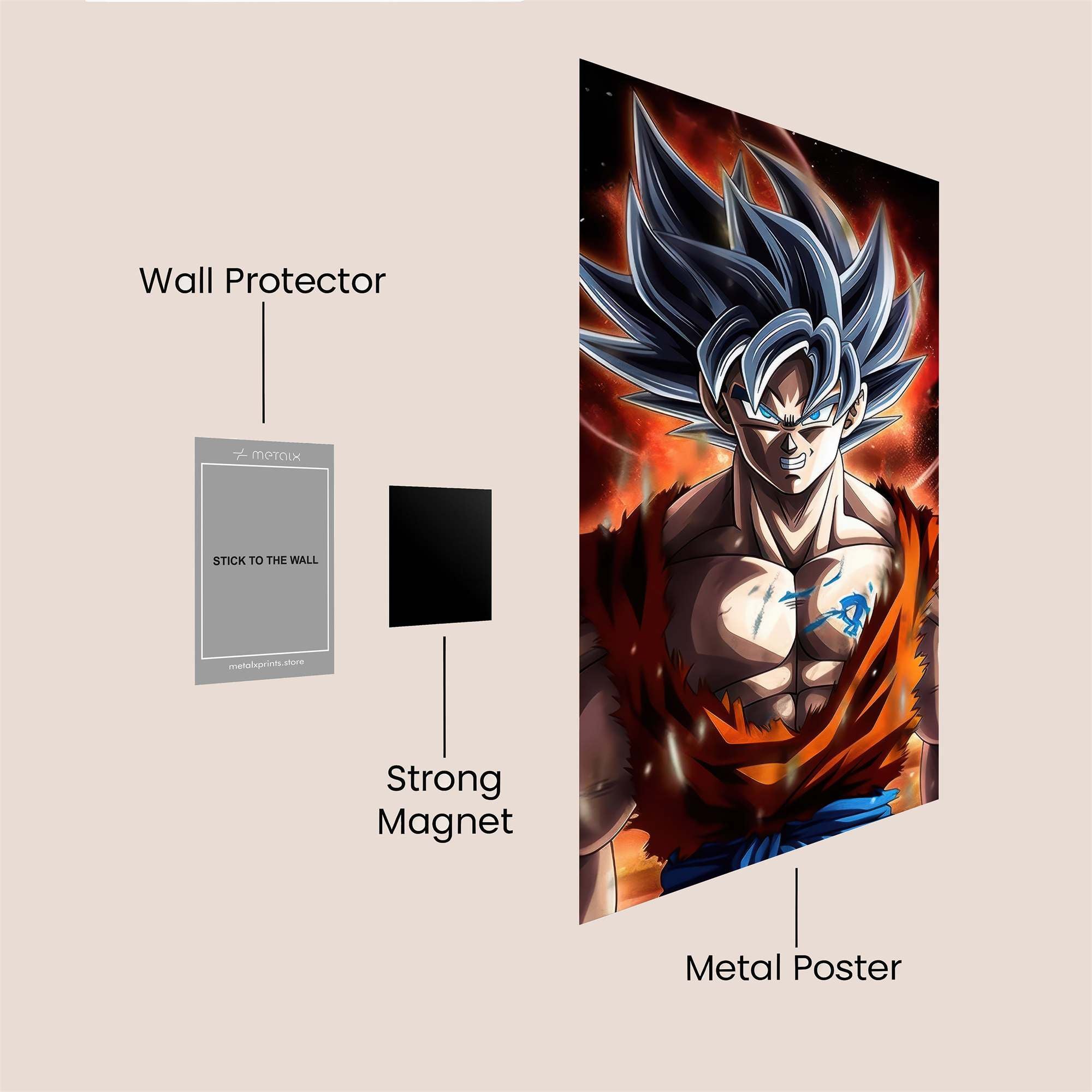 Goku Fierce Safe Wall Magnetic / M