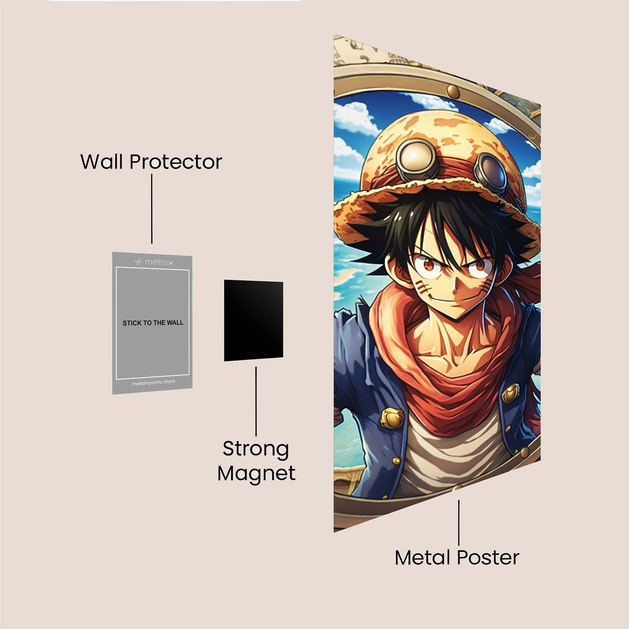 Luffy Adventurous Safe Wall Magnetic / M