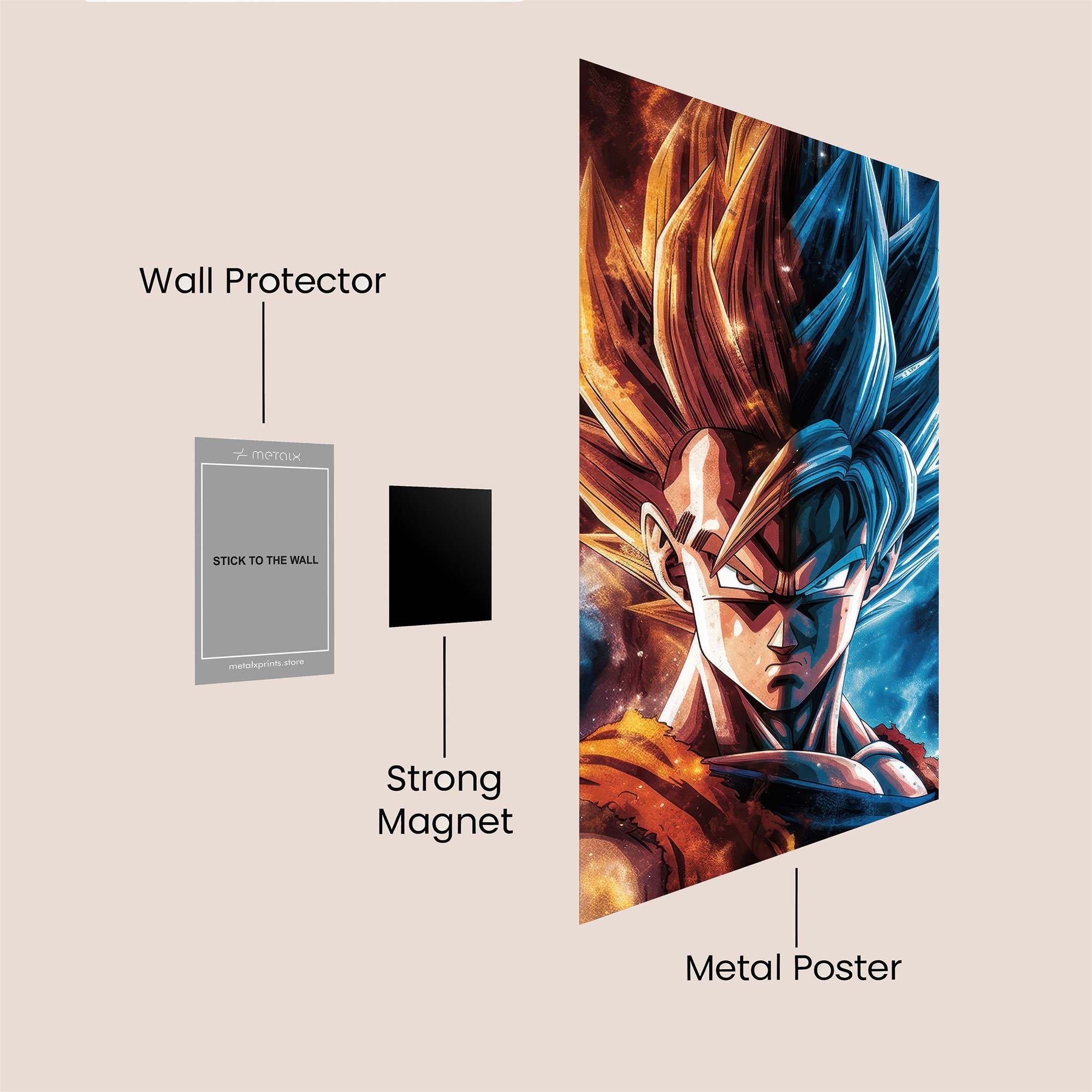 Goku Duality Safe Wall Magnetic / M
