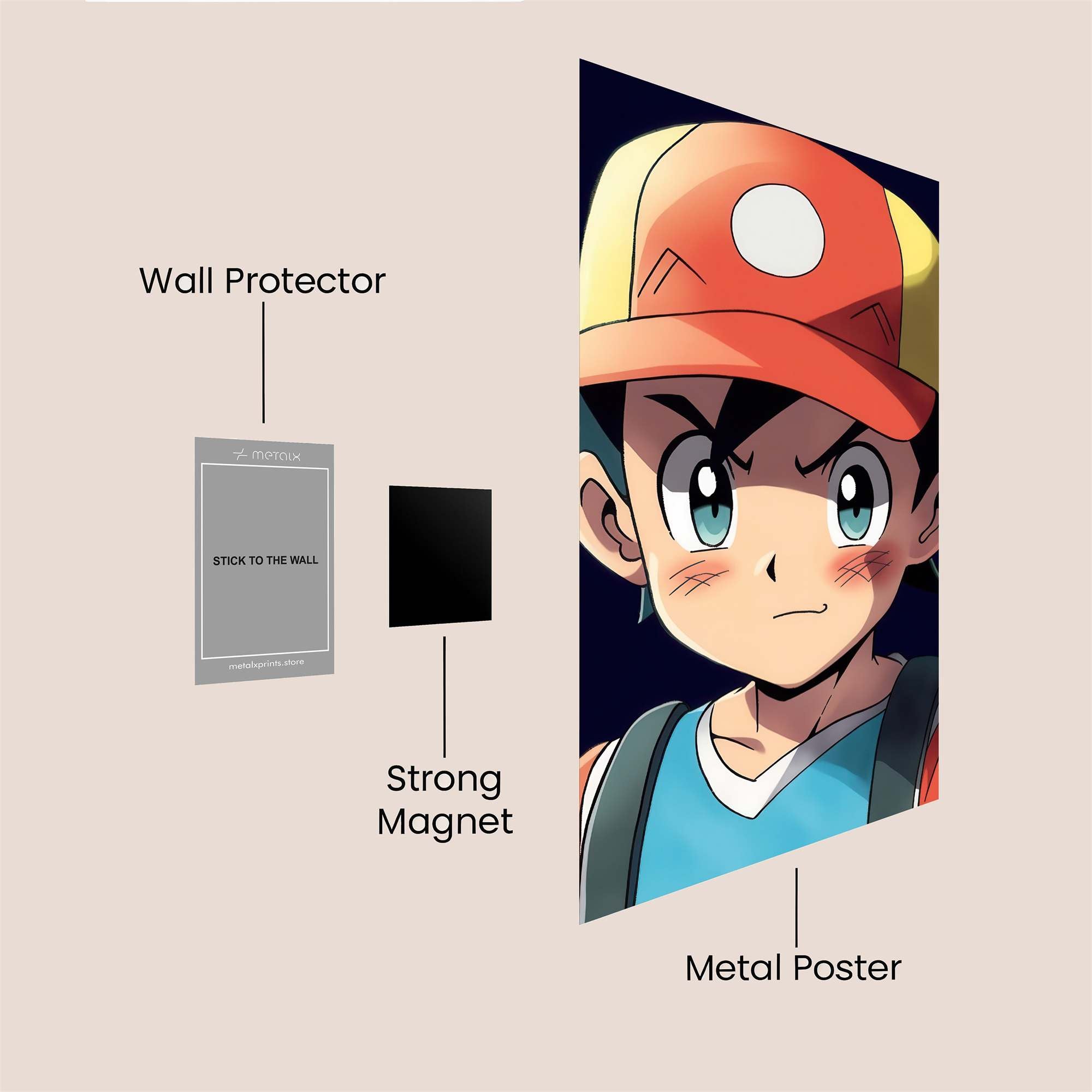 Ash Determined Safe Wall Magnetic / M