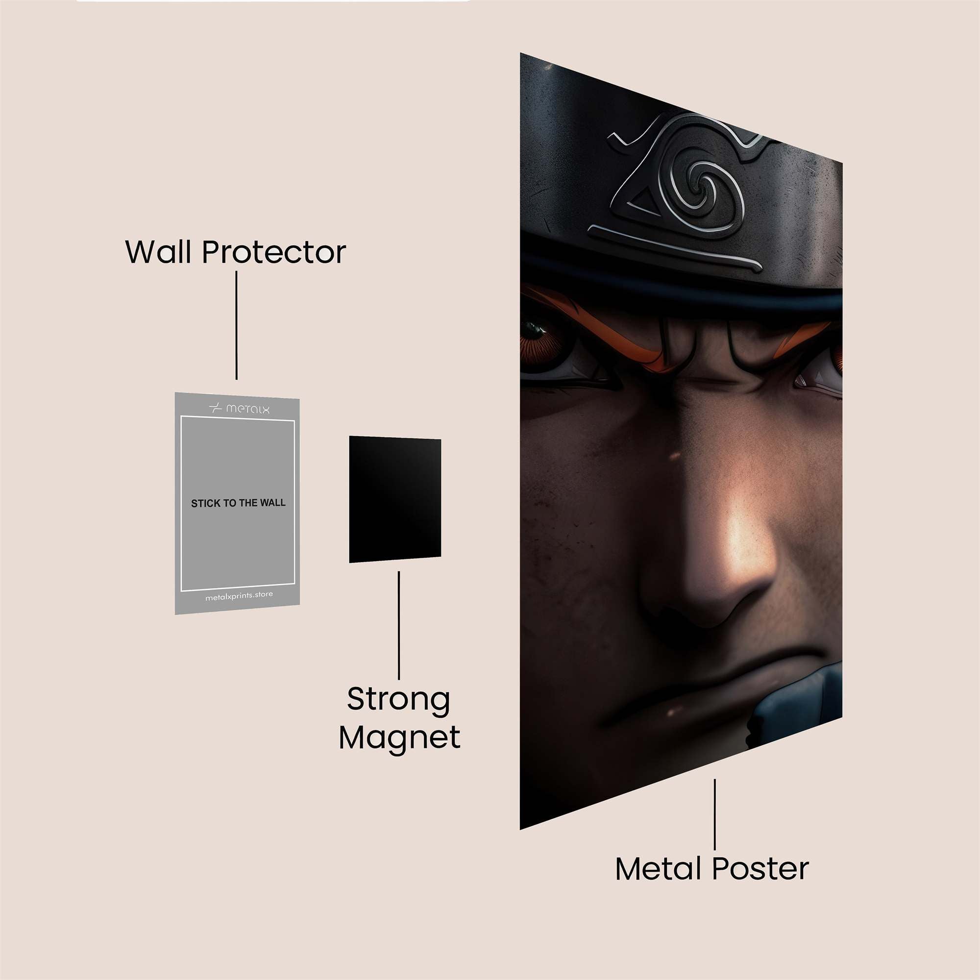 Bakugo Brooding Safe Wall Magnetic / M