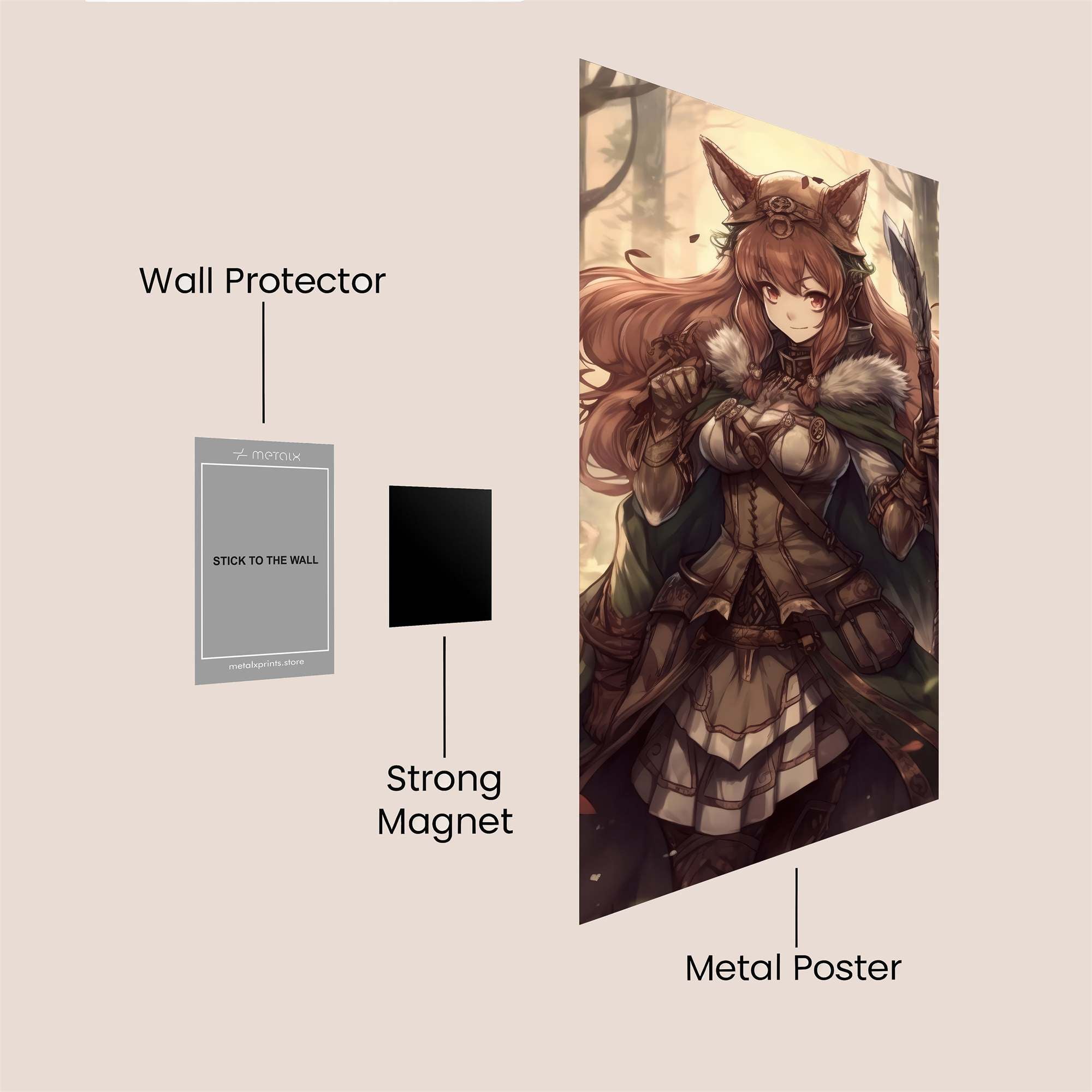 Foxy Enchantress Safe Wall Magnetic / M