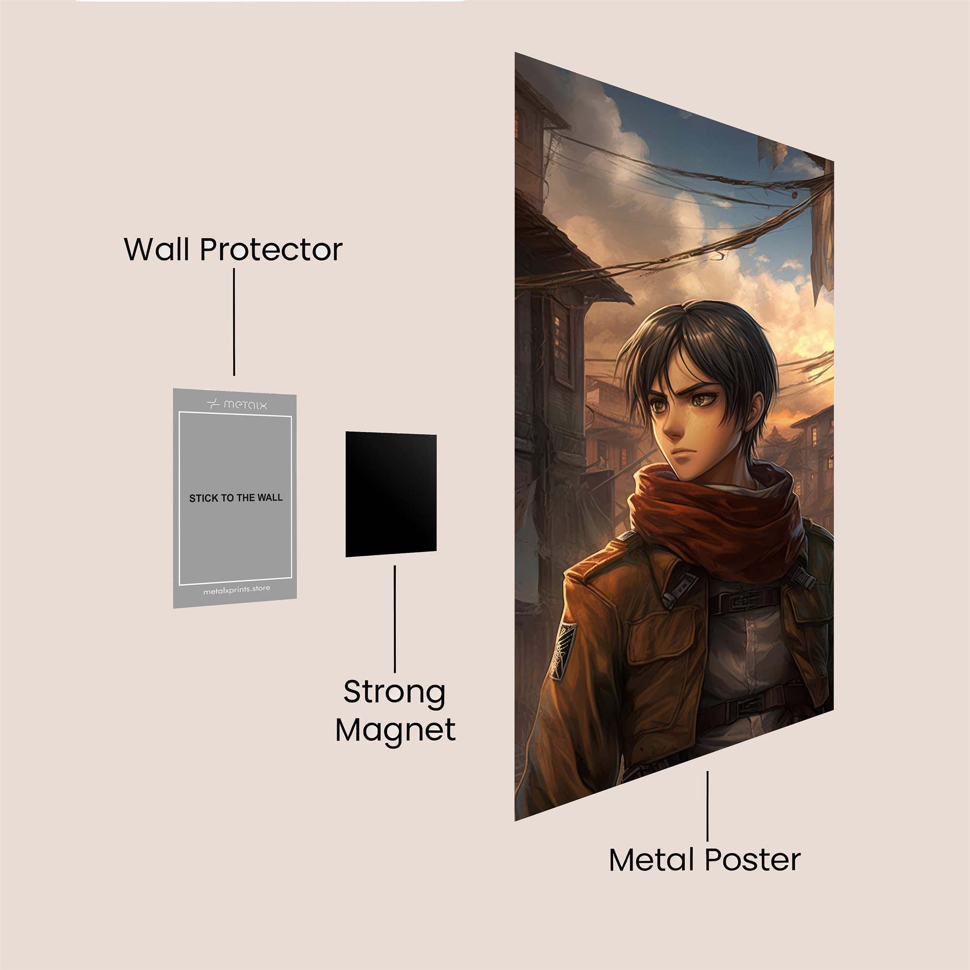 Eren Resolute Safe Wall Magnetic / M