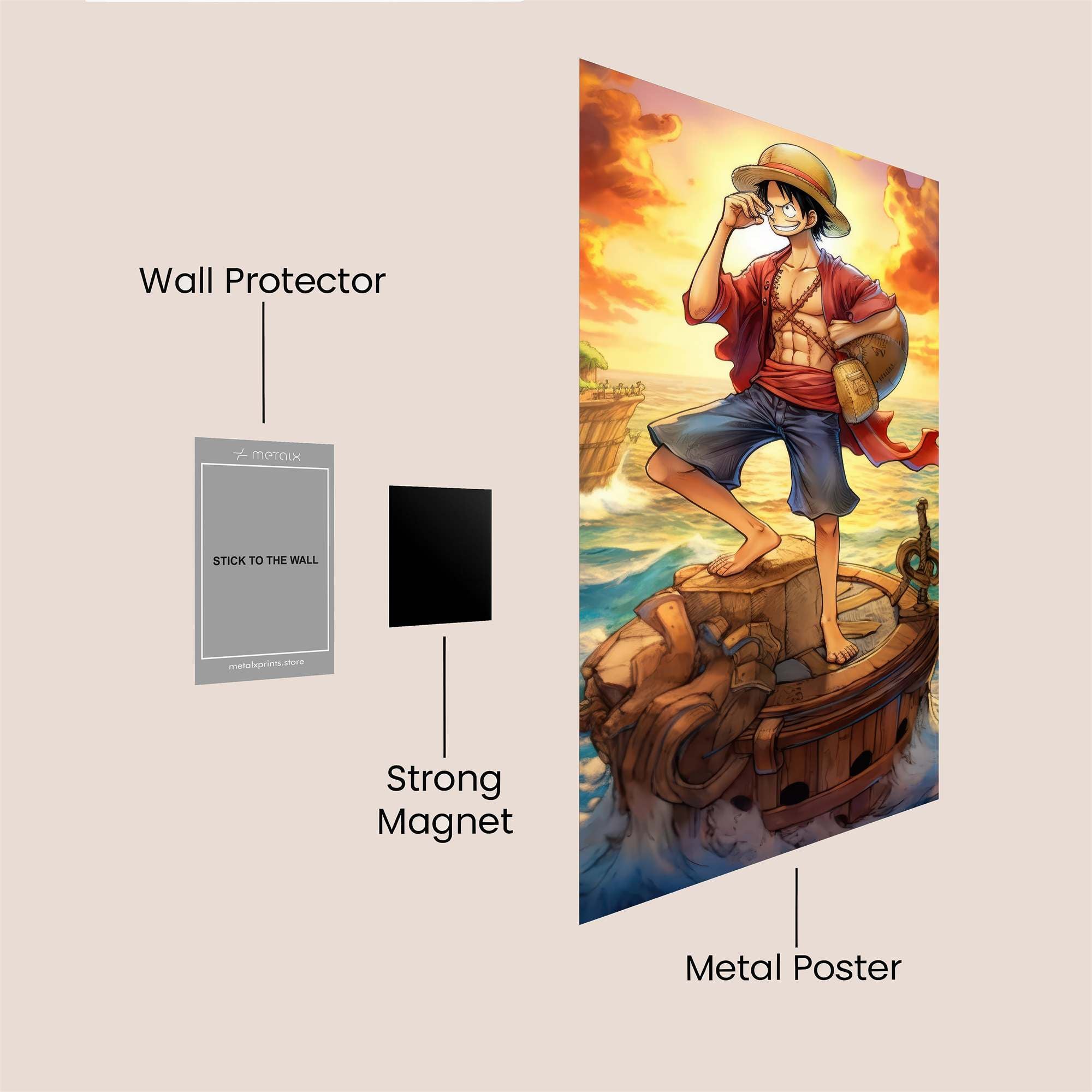Luffy Radiant Safe Wall Magnetic / M