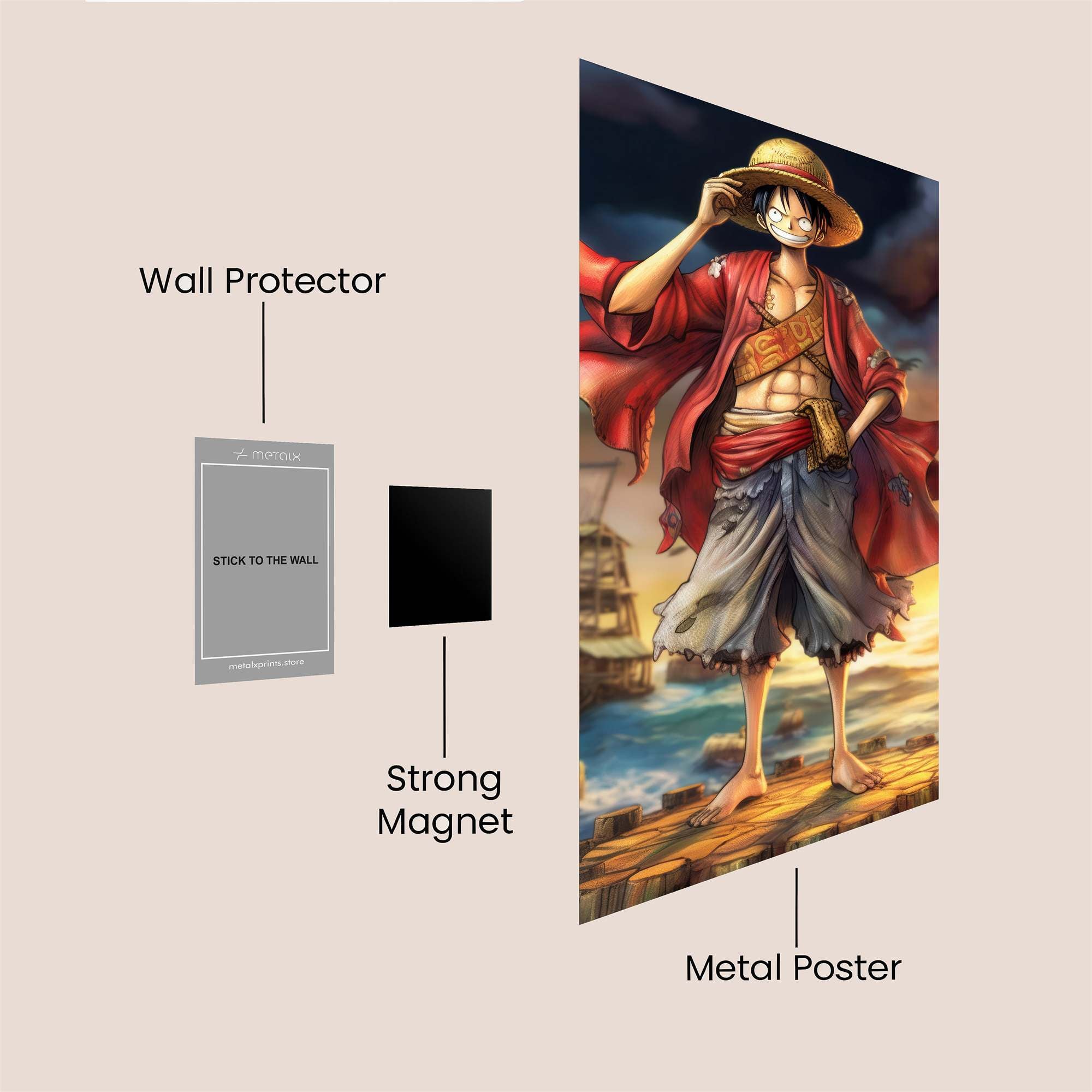 Luffy Resolute Safe Wall Magnetic / M