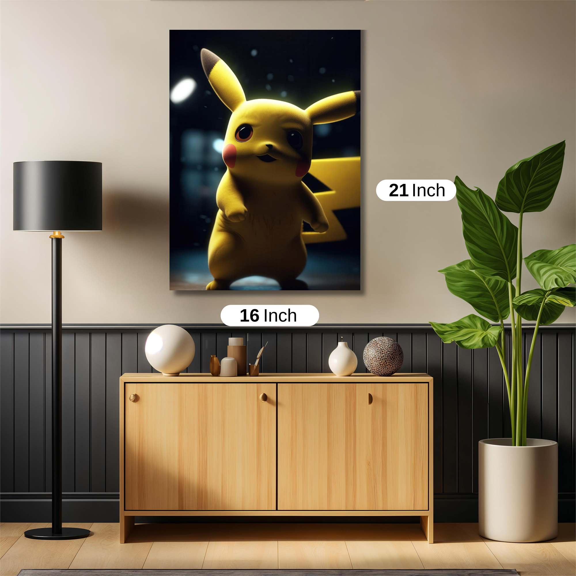 Pikachu Radiant Safe Wall Magnetic / M