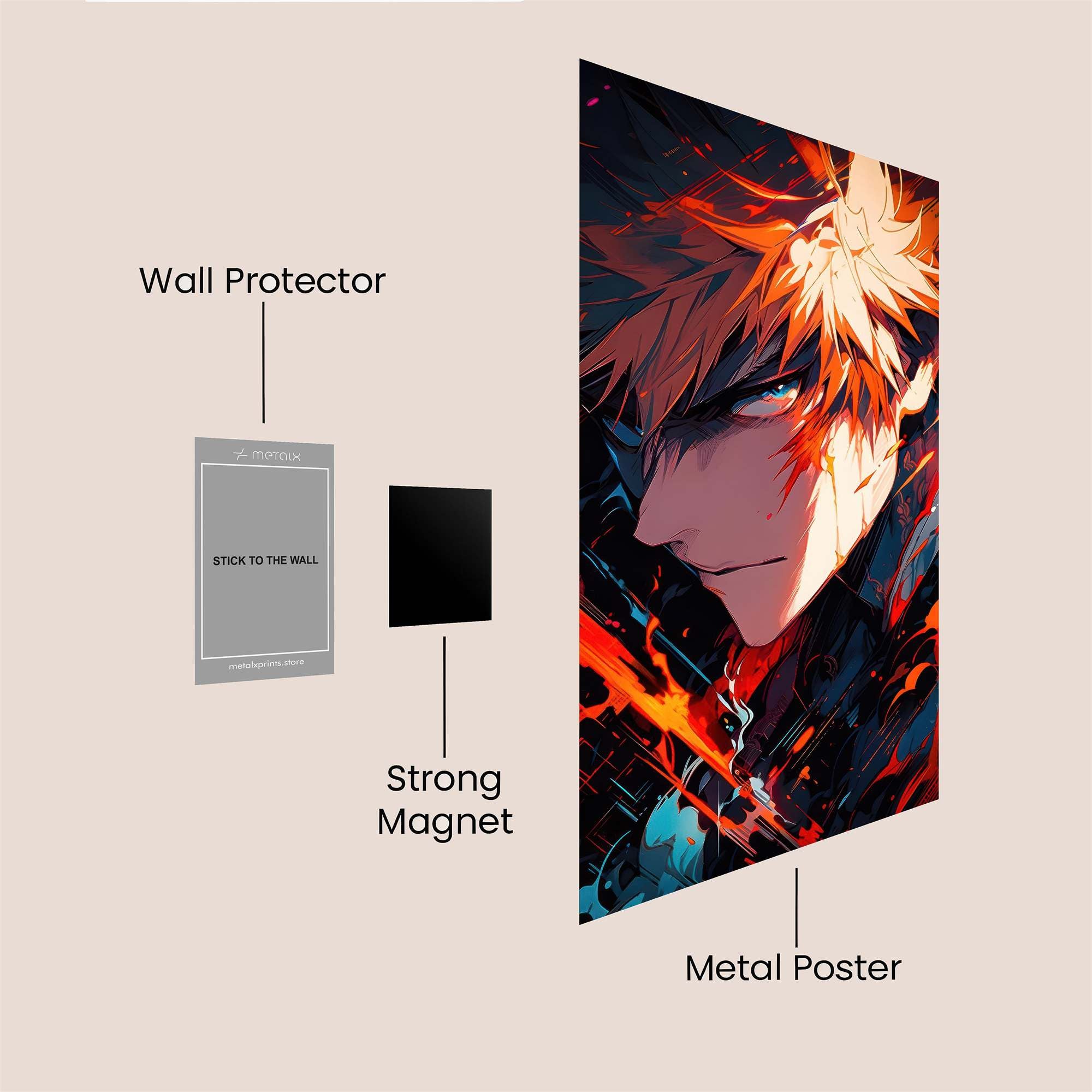 Bakugo Intense Safe Wall Magnetic / M