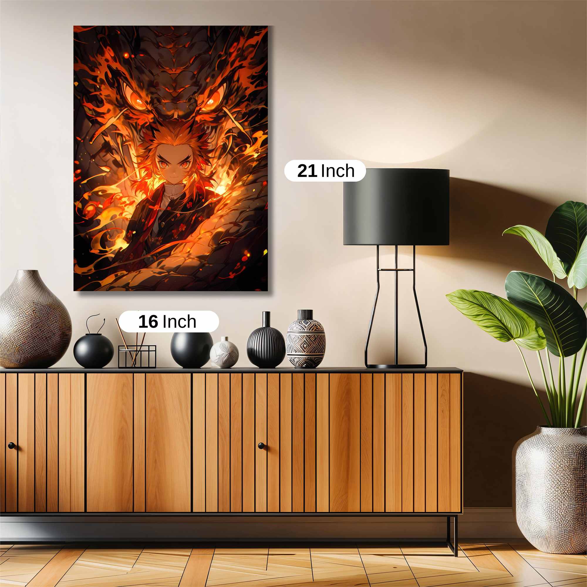 Rengoku Fiery Safe Wall Magnetic / M