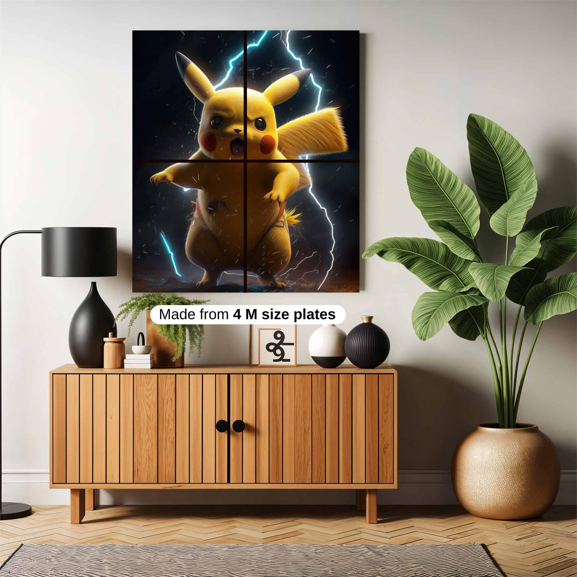 Pikachu Fierce Safe Wall Magnetic / M