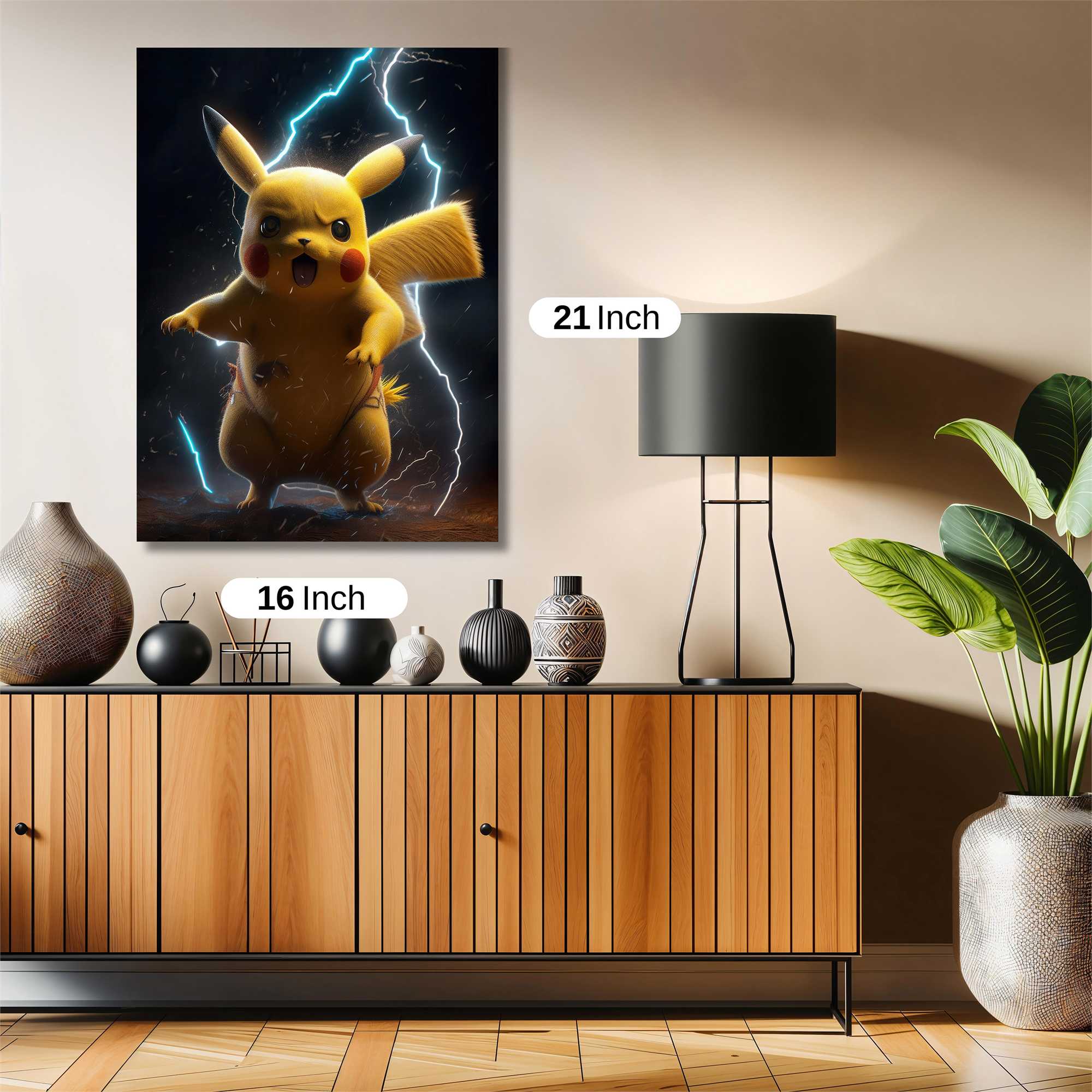 Pikachu Fierce Safe Wall Magnetic / M