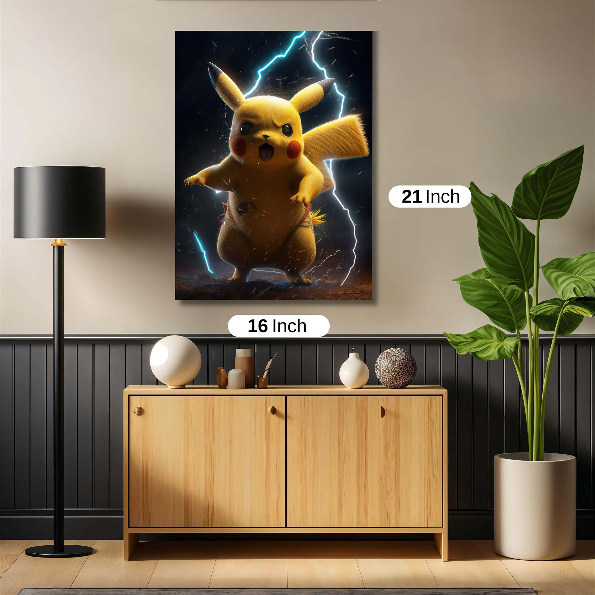 Pikachu Fierce Safe Wall Magnetic / M