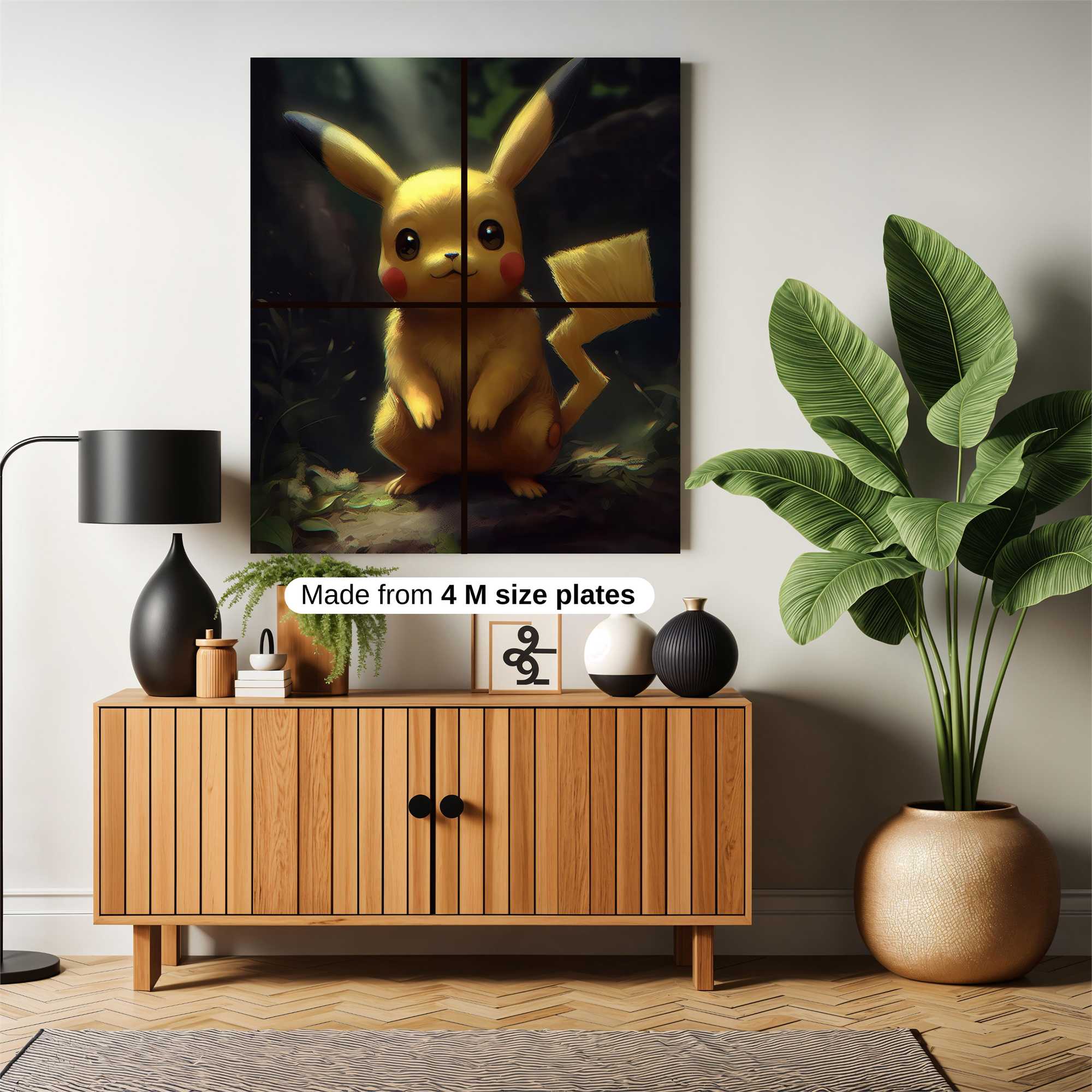Pikachu Serene Safe Wall Magnetic / M