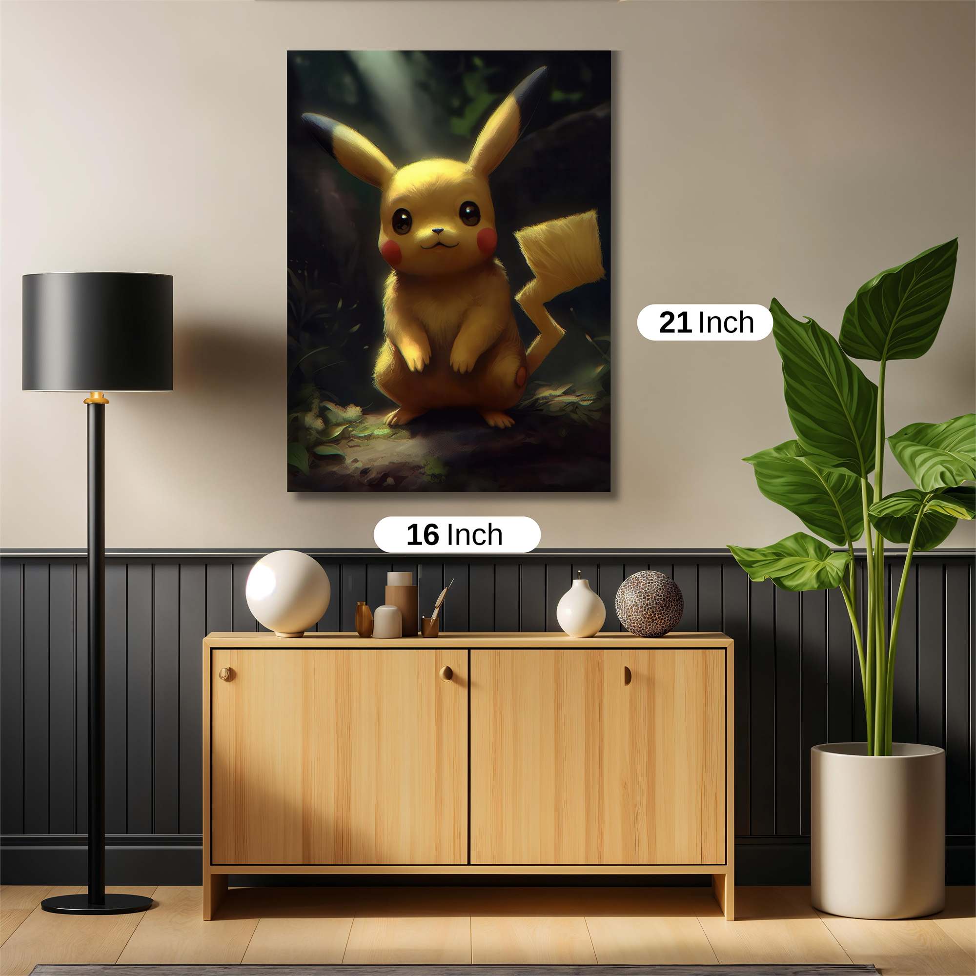 Pikachu Serene Safe Wall Magnetic / M