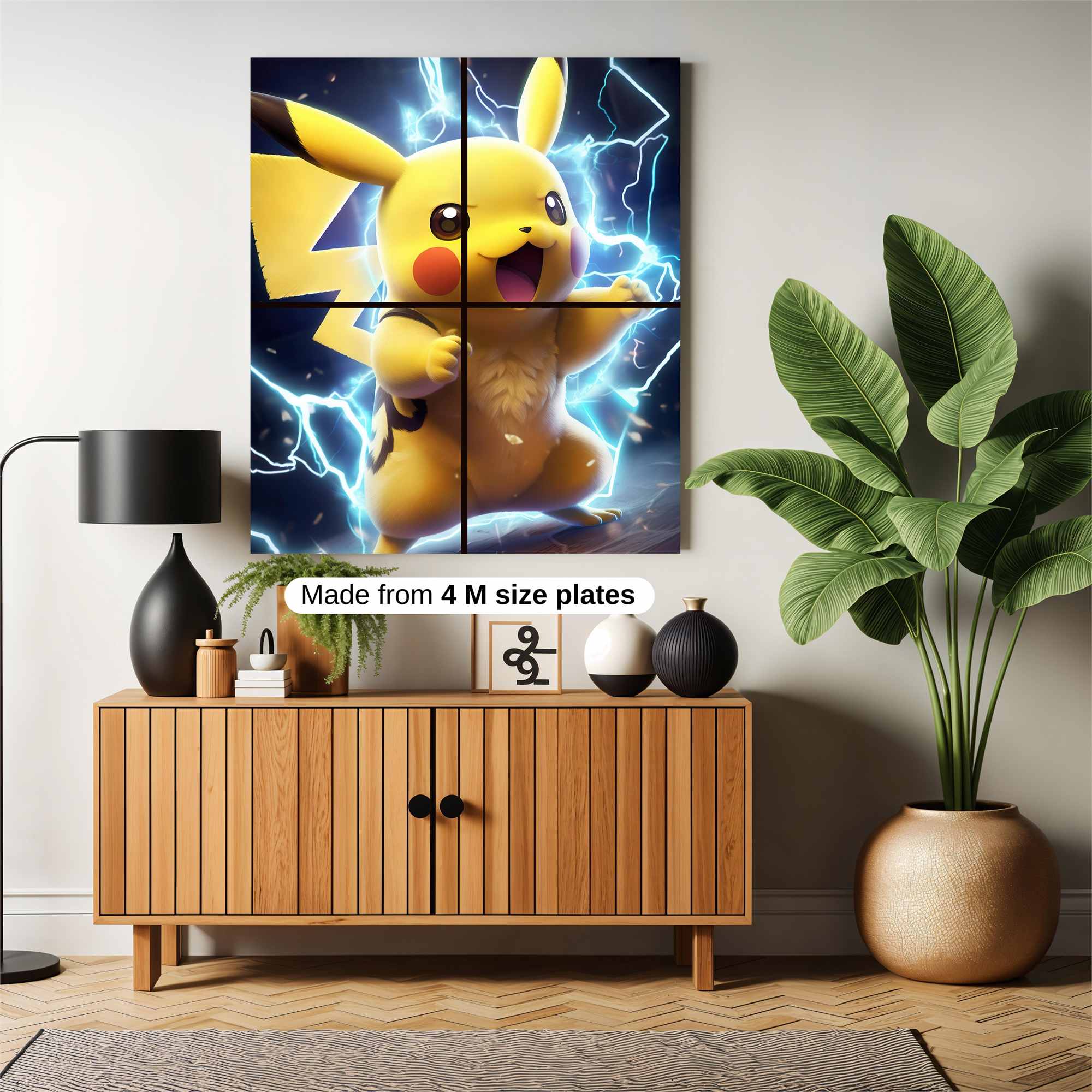 Pikachu Dynamic Safe Wall Magnetic / M
