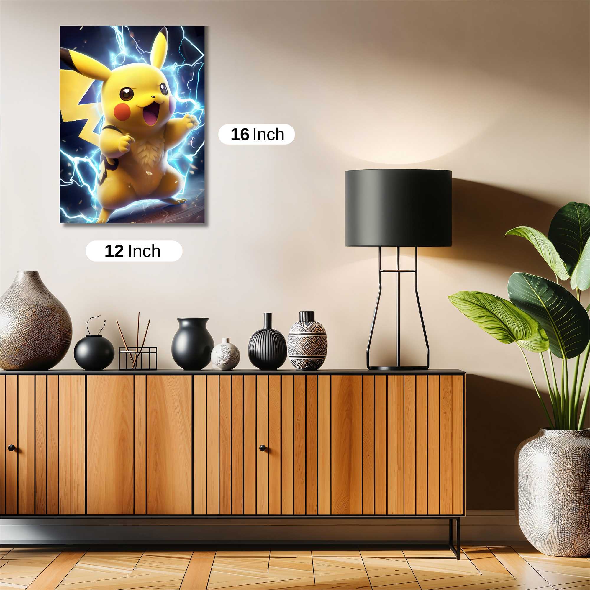 Pikachu Dynamic Safe Wall Magnetic / M