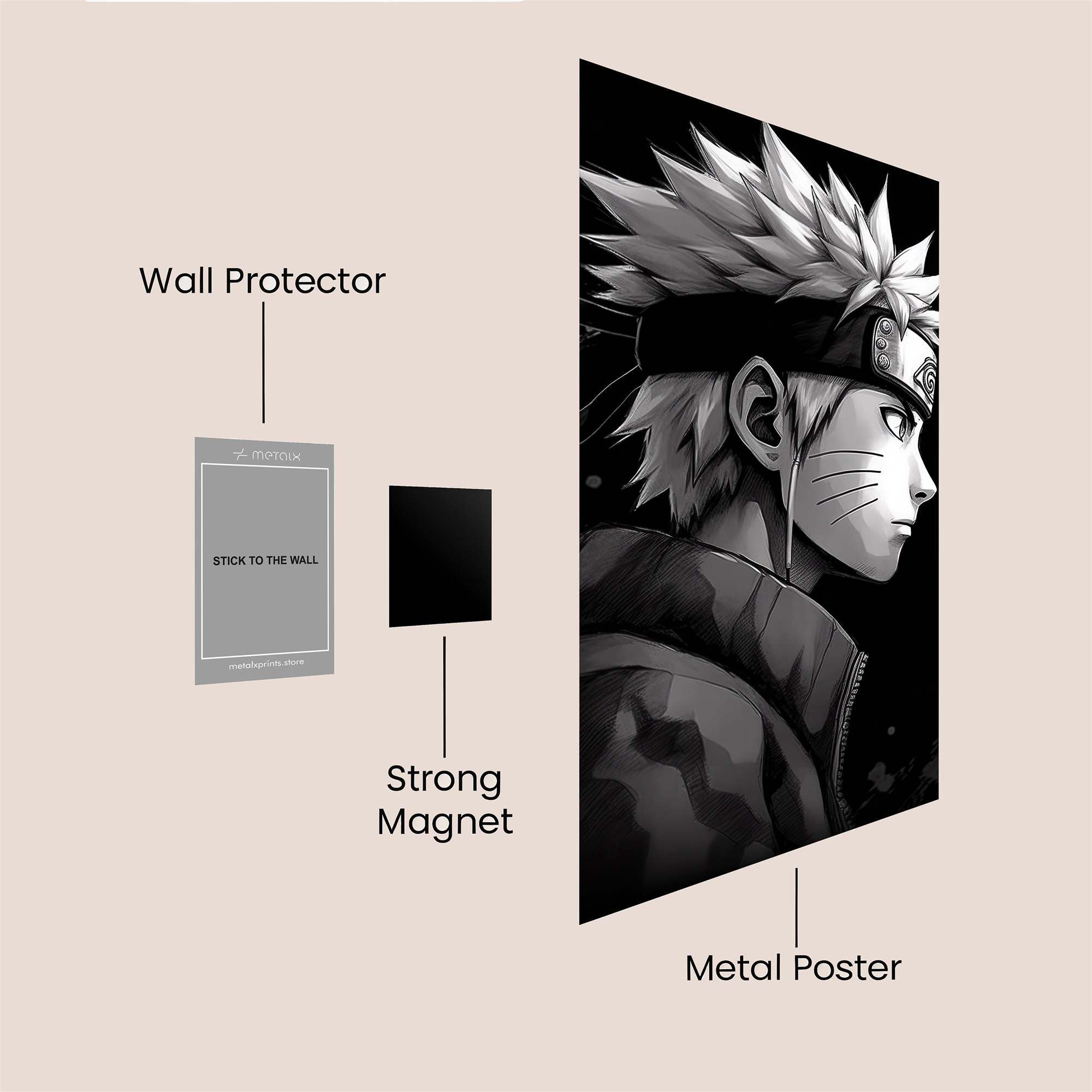 Naruto Serene Safe Wall Magnetic / M