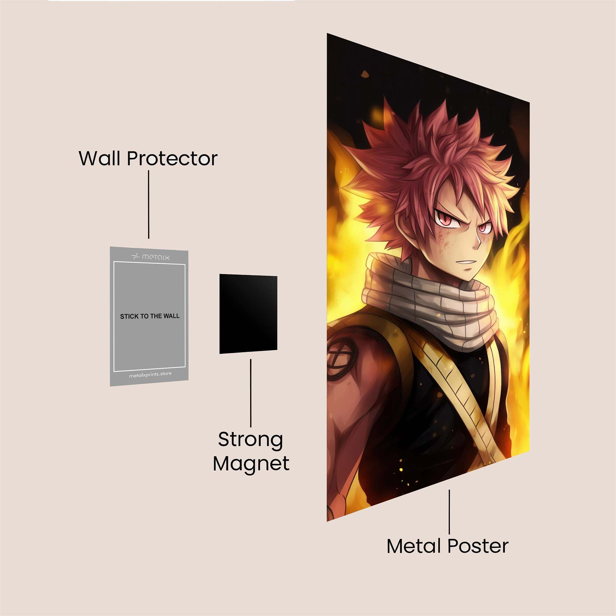 Natsu Fierce Safe Wall Magnetic / M