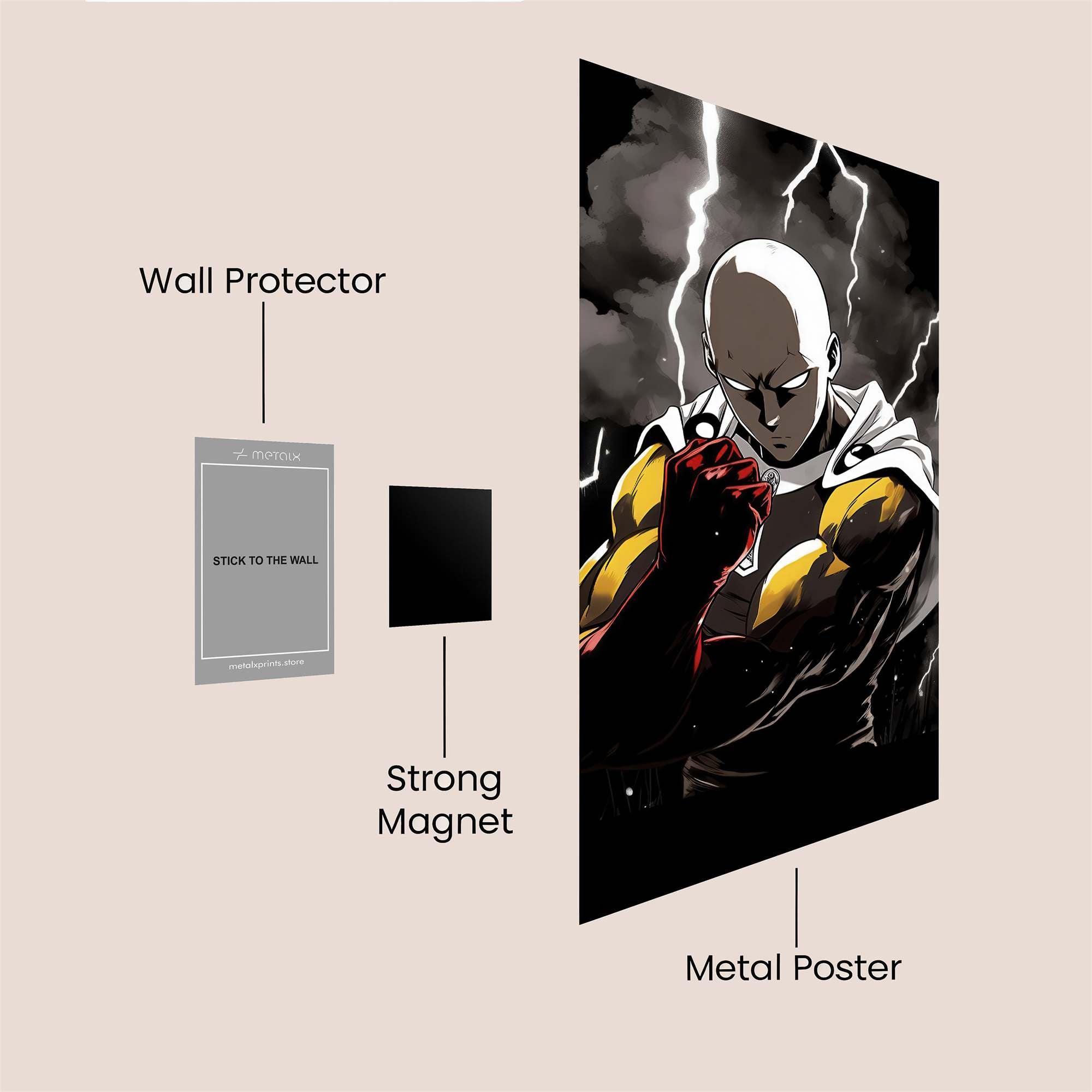 Saitama Storm Safe Wall Magnetic / M