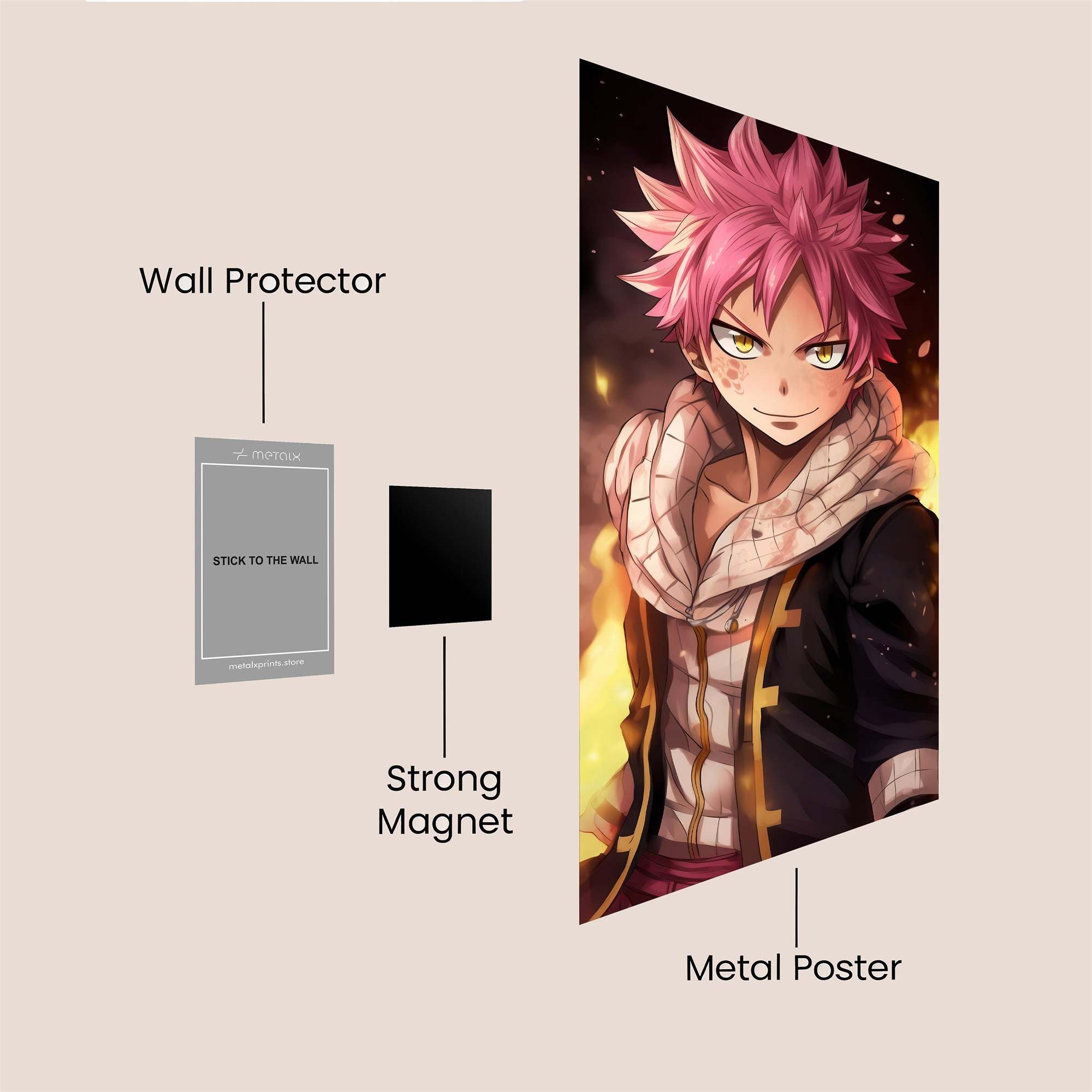 Natsu Fierce Safe Wall Magnetic / M
