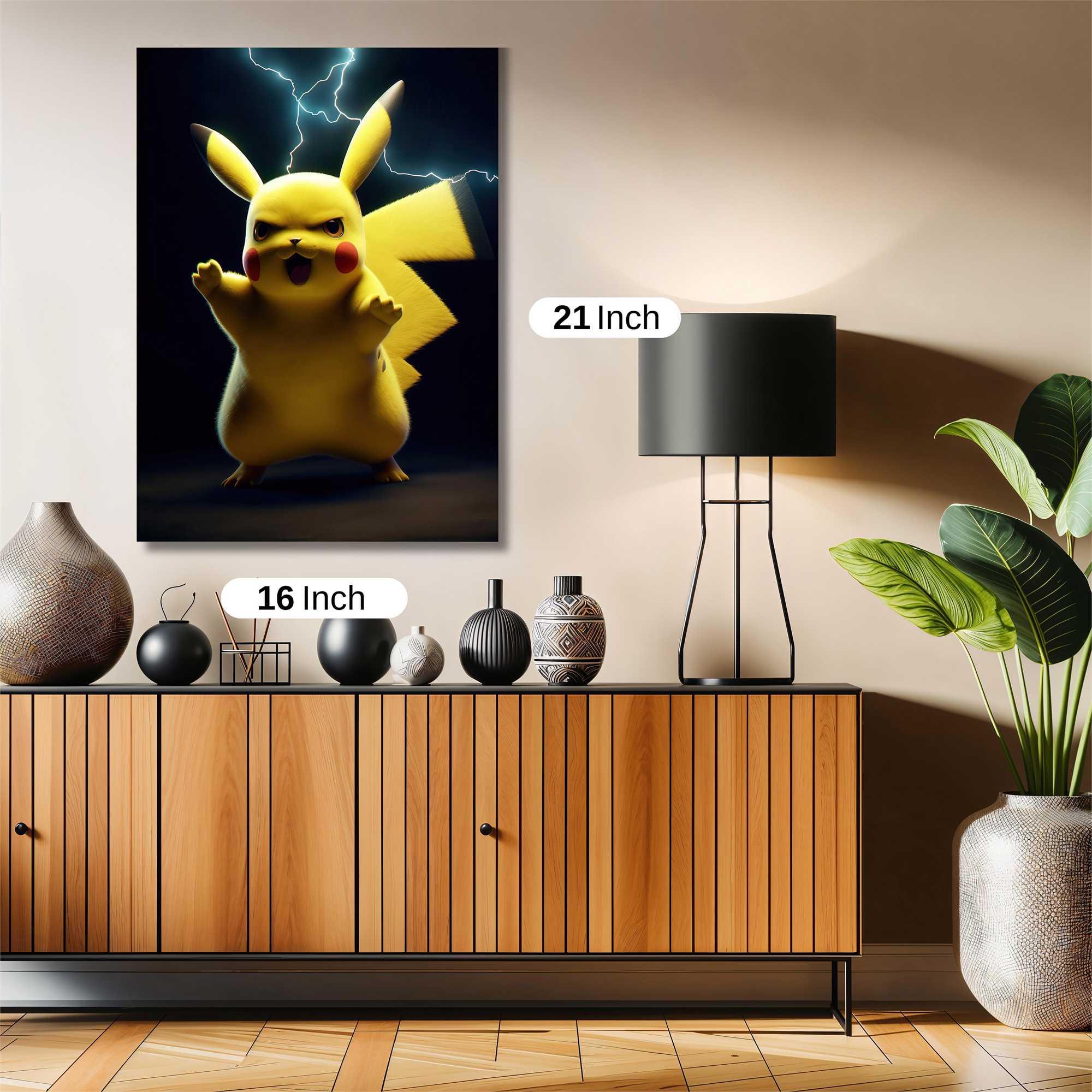 Pikachu Thunderous Safe Wall Magnetic / M