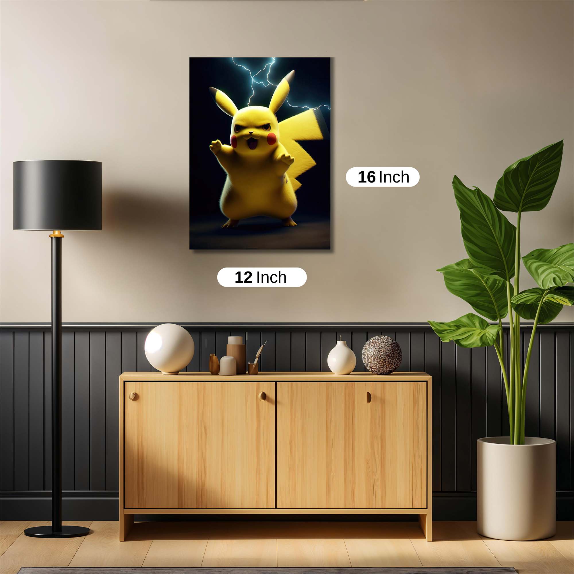 Pikachu Thunderous Safe Wall Magnetic / M