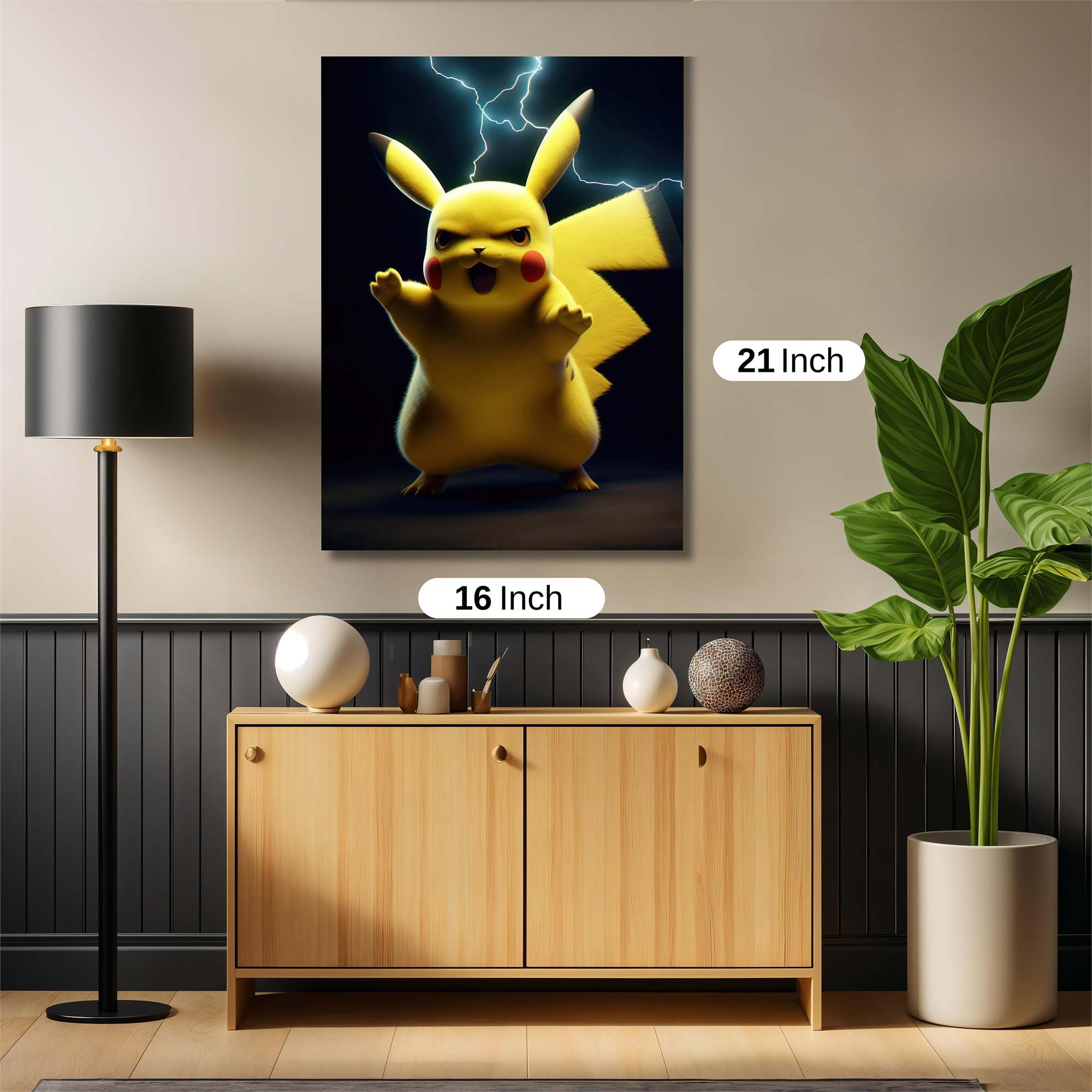 Pikachu Thunderous Safe Wall Magnetic / M