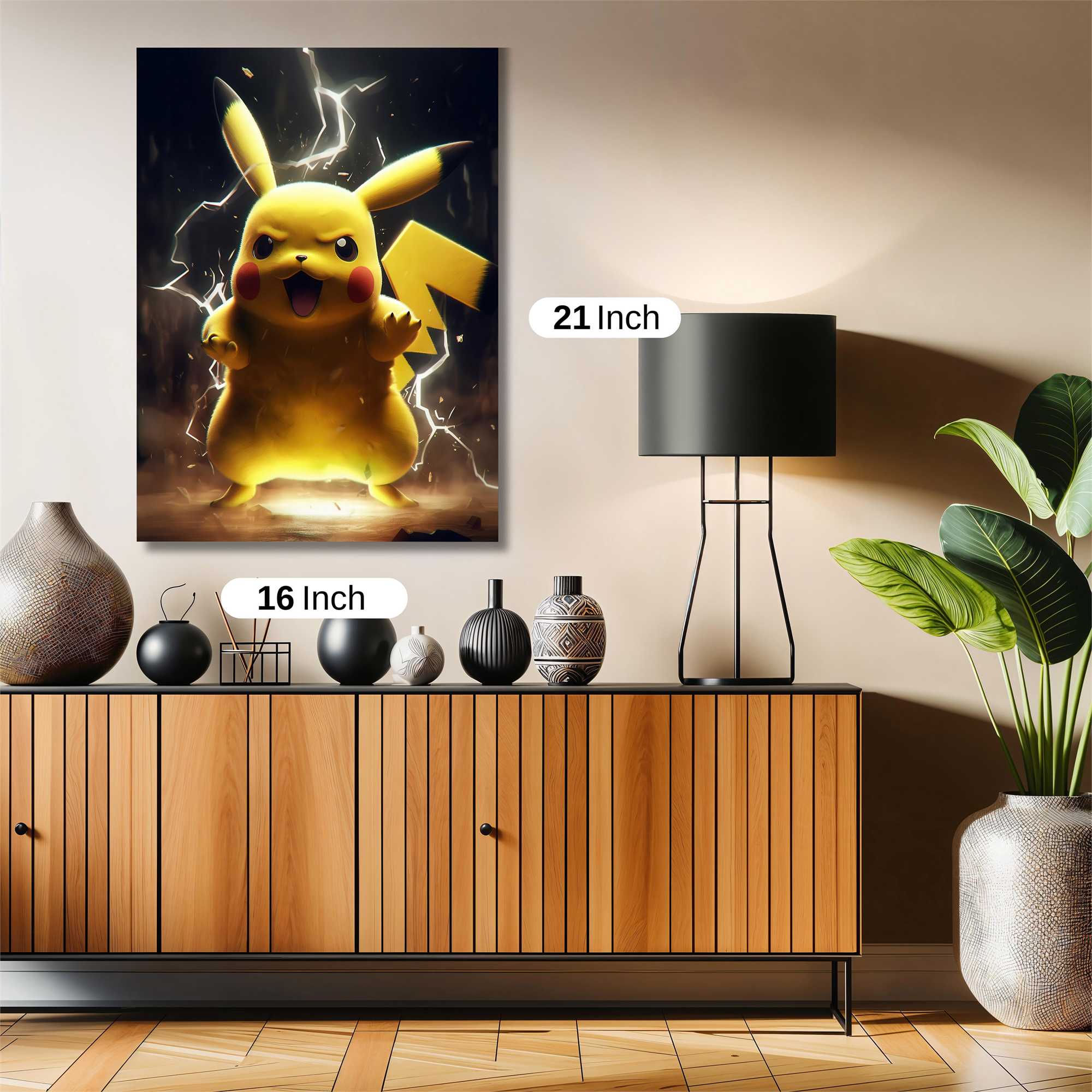 Pikachu Thunderous Safe Wall Magnetic / M