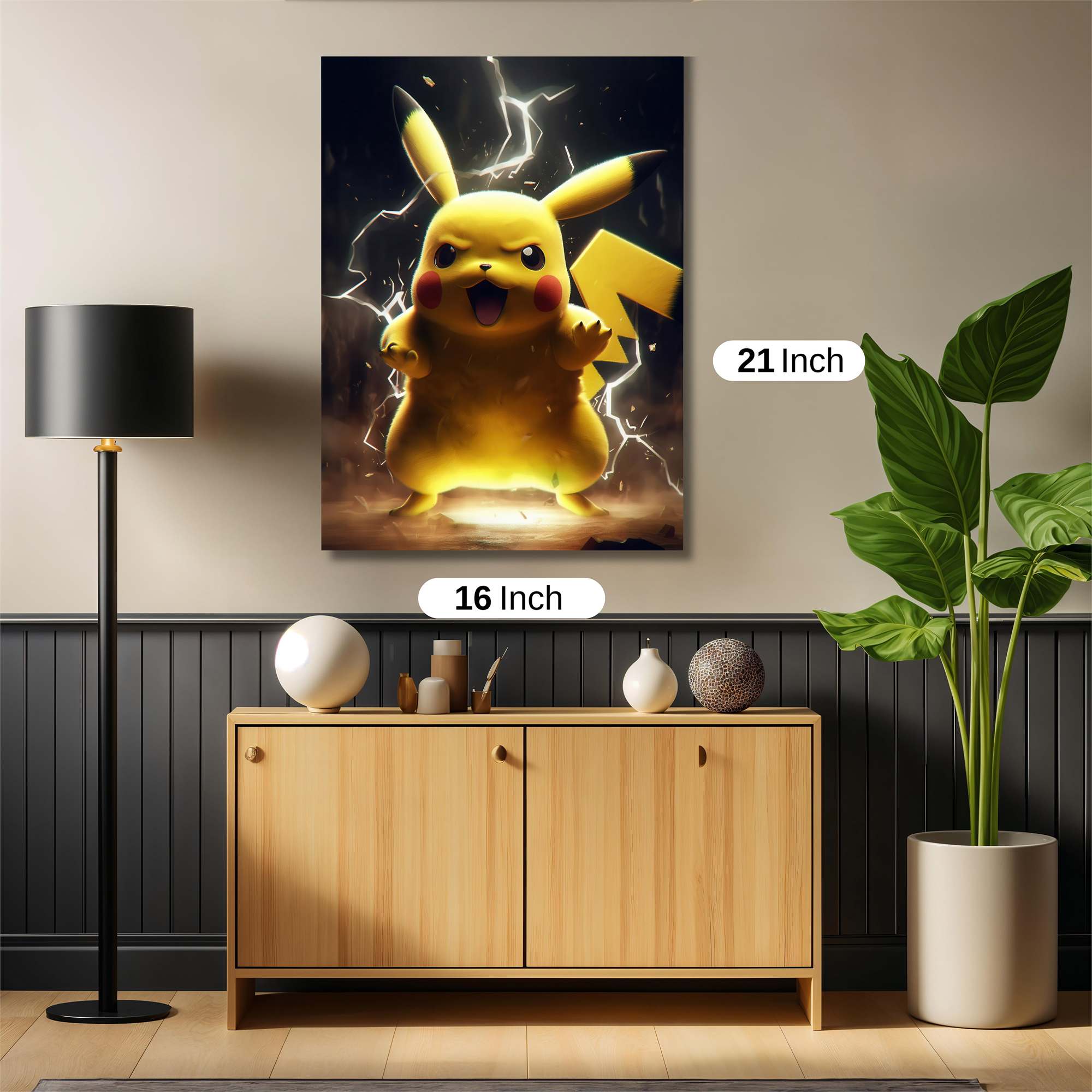 Pikachu Thunderous Safe Wall Magnetic / M
