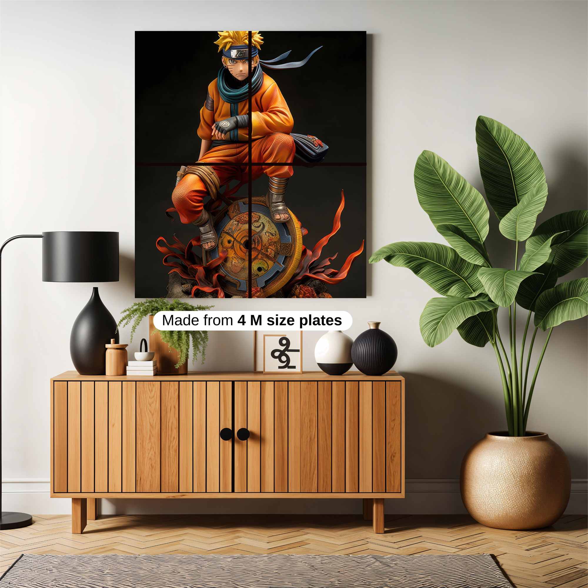 Naruto Fiery Safe Wall Magnetic / M