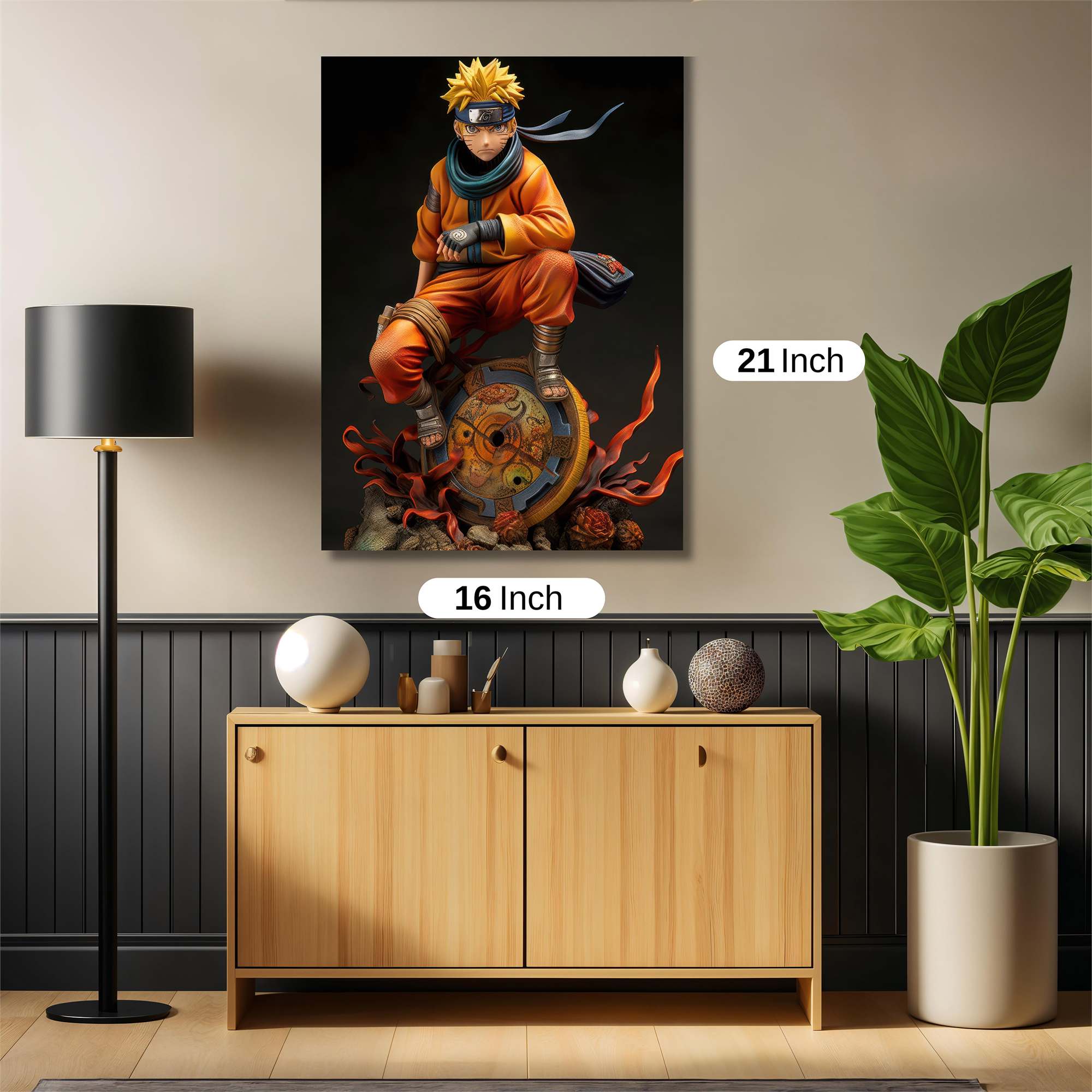 Naruto Fiery Safe Wall Magnetic / M