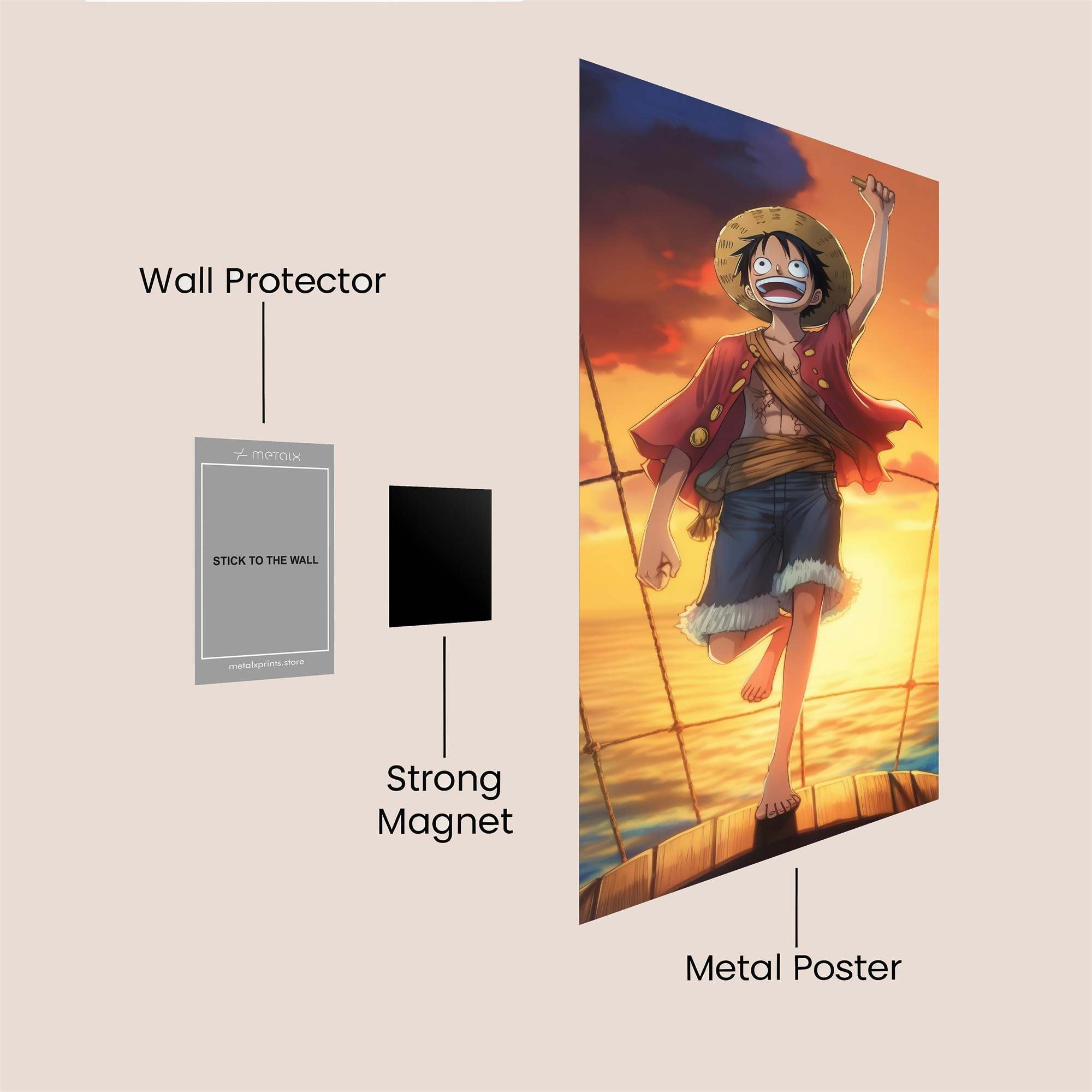 Luffy Triumph Safe Wall Magnetic / M