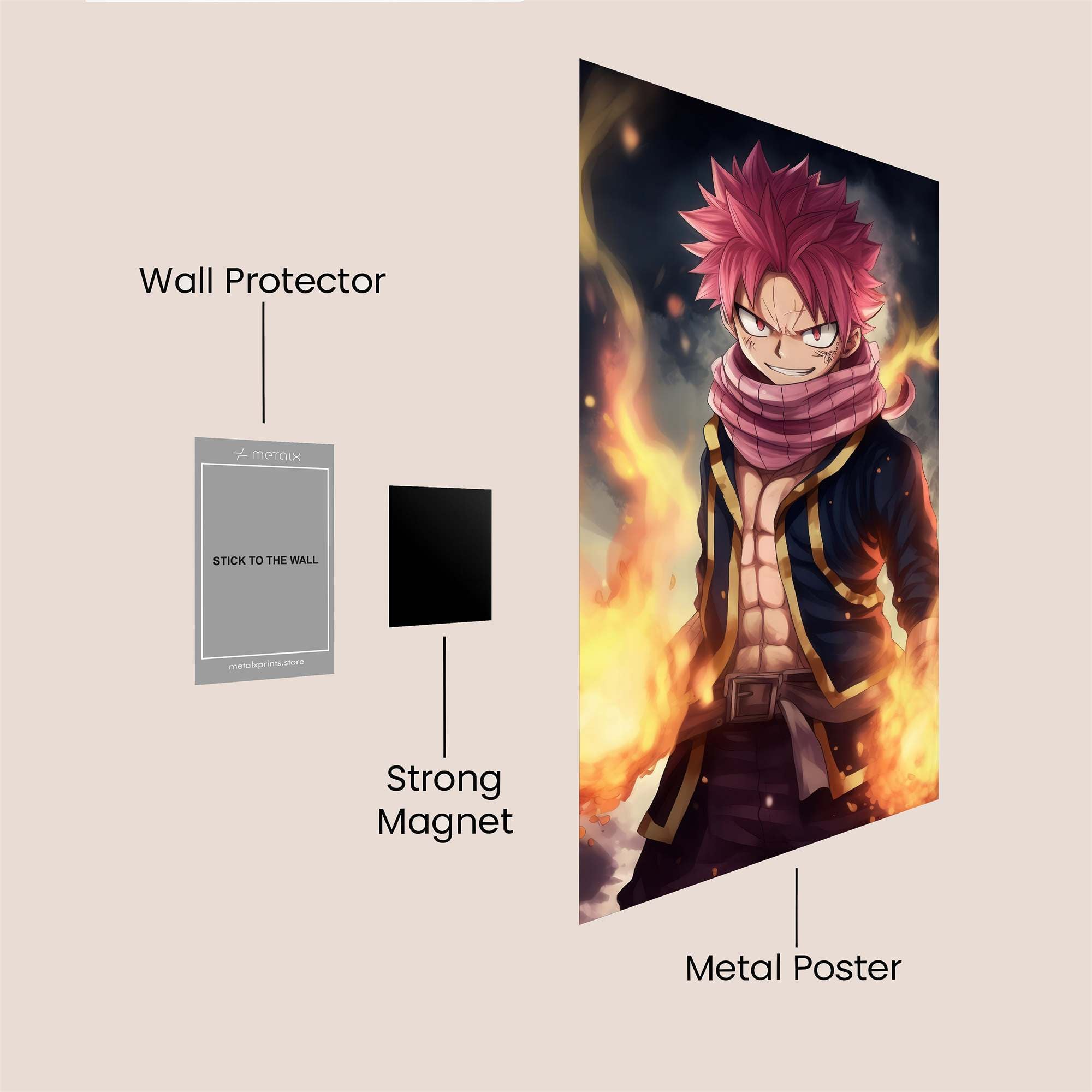 Natsu Fierce Safe Wall Magnetic / M