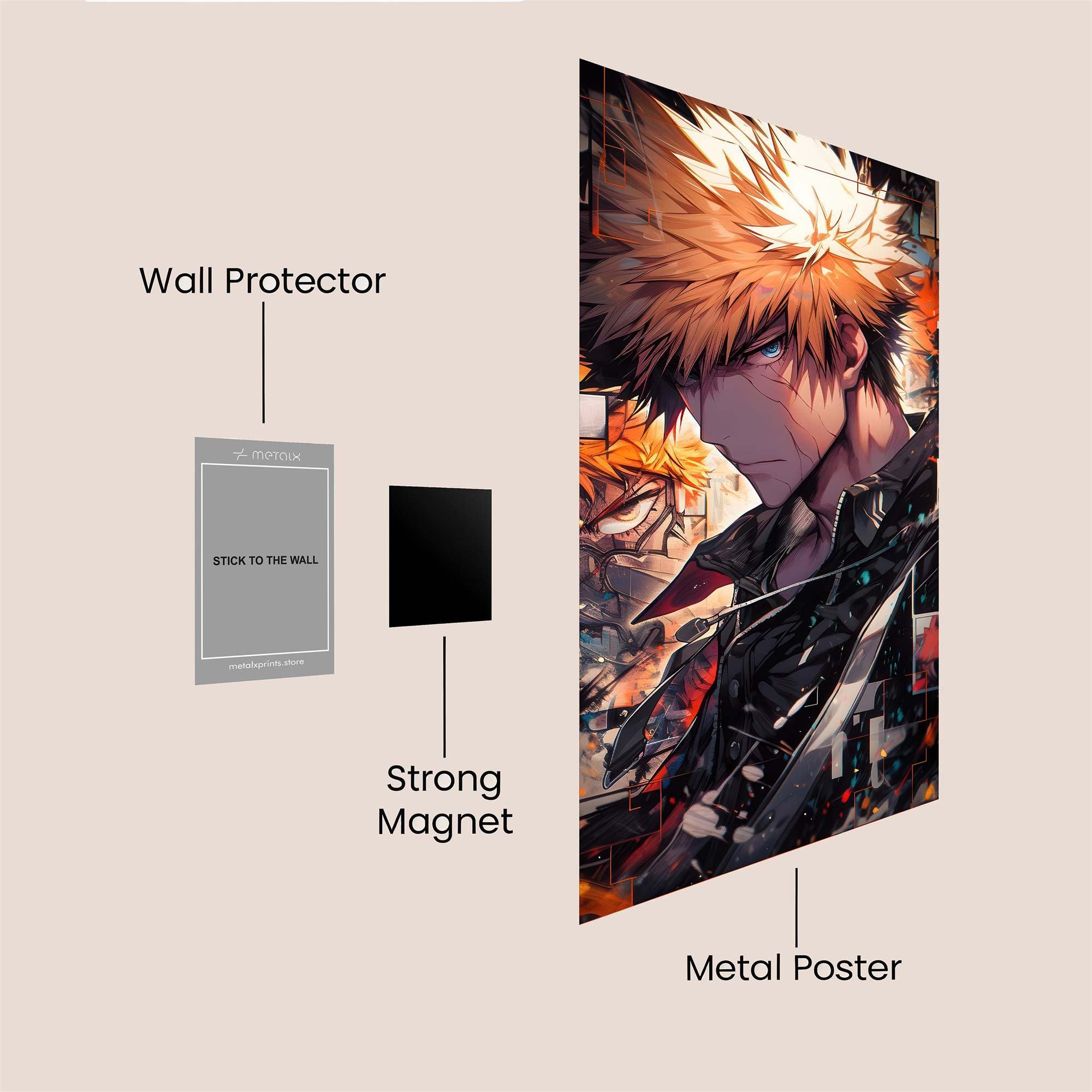 Bakugo Brooding Safe Wall Magnetic / M