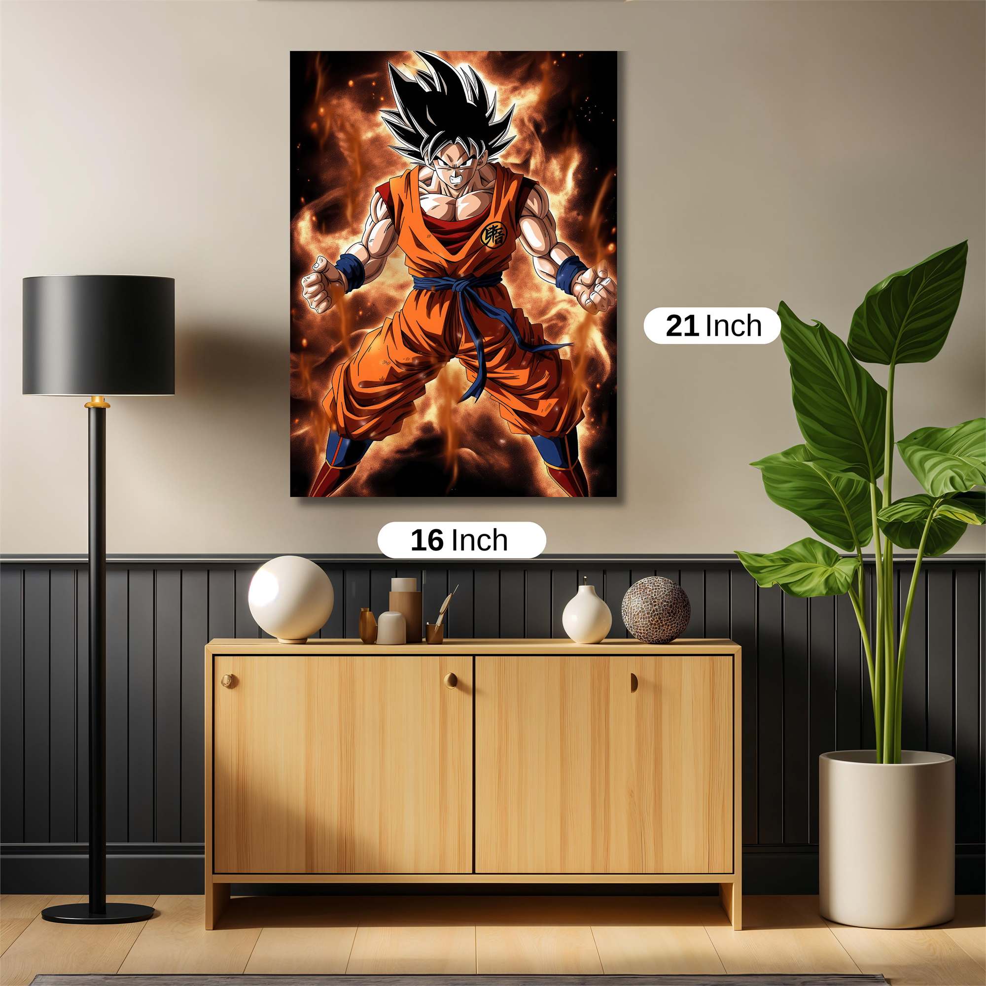 Goku Fierce Safe Wall Magnetic / M