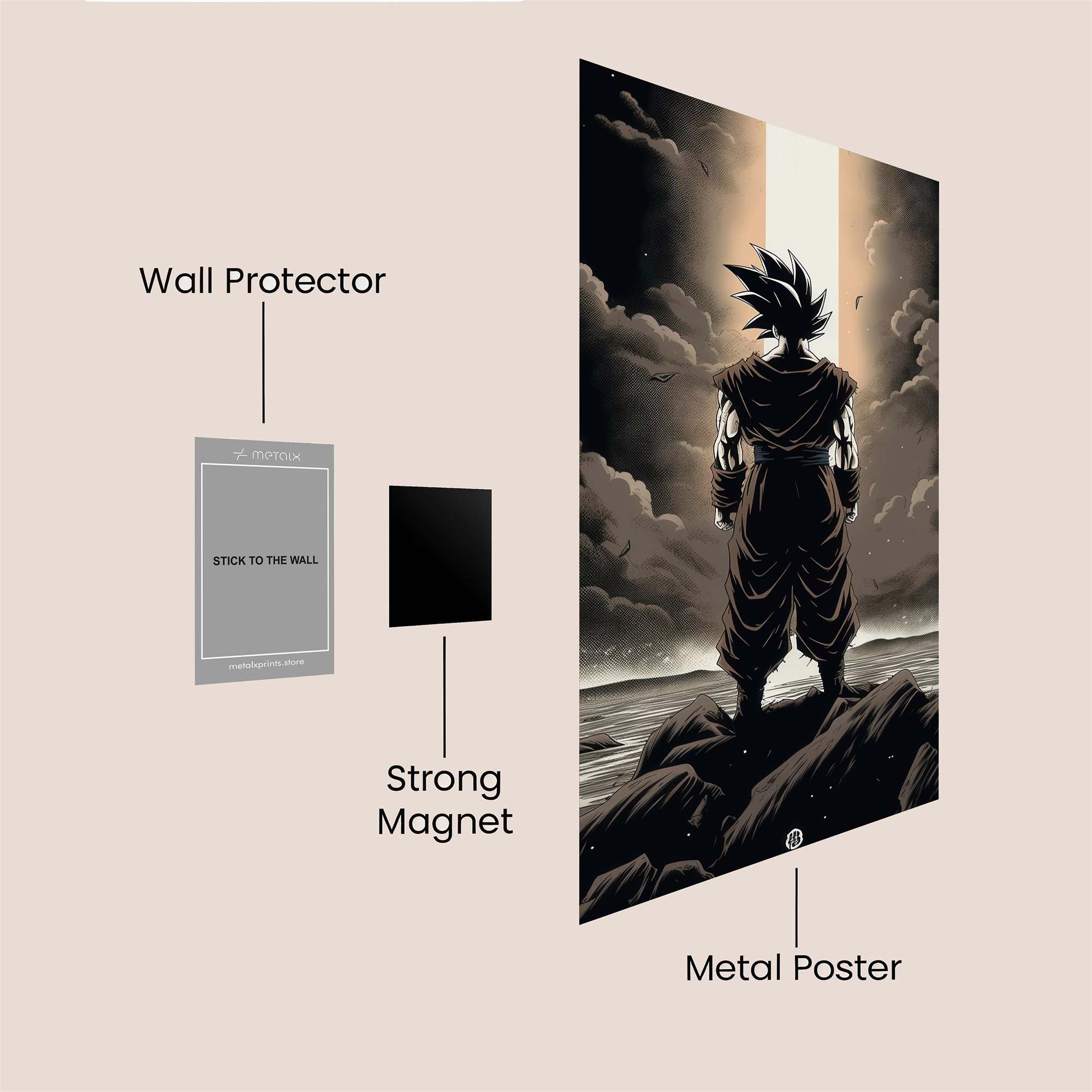 Goku Ascends Safe Wall Magnetic / M
