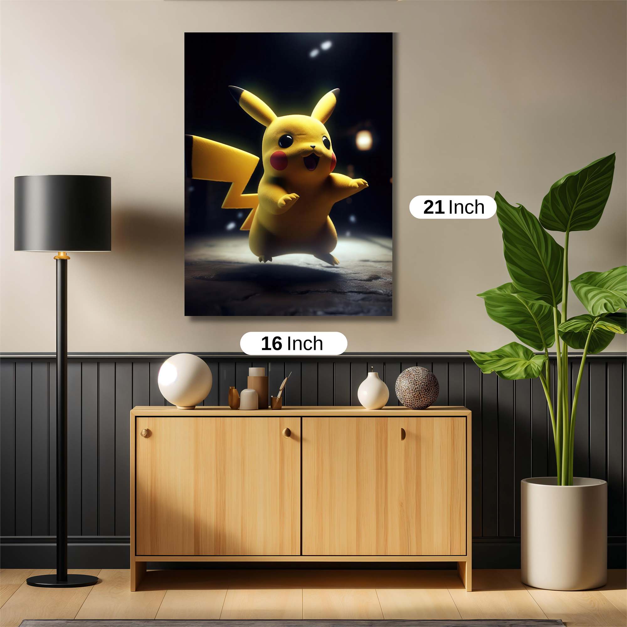 Pikachu Radiant Safe Wall Magnetic / M