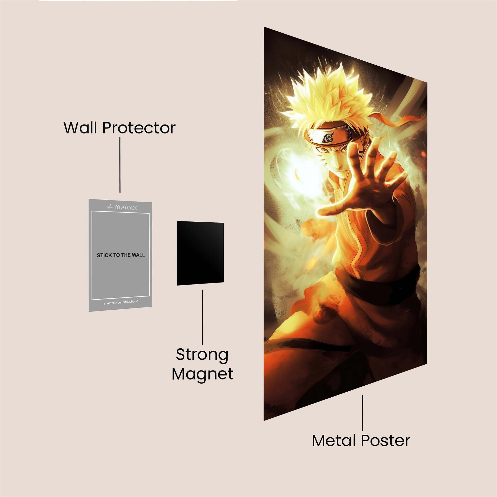 Naruto Radiant Safe Wall Magnetic / M