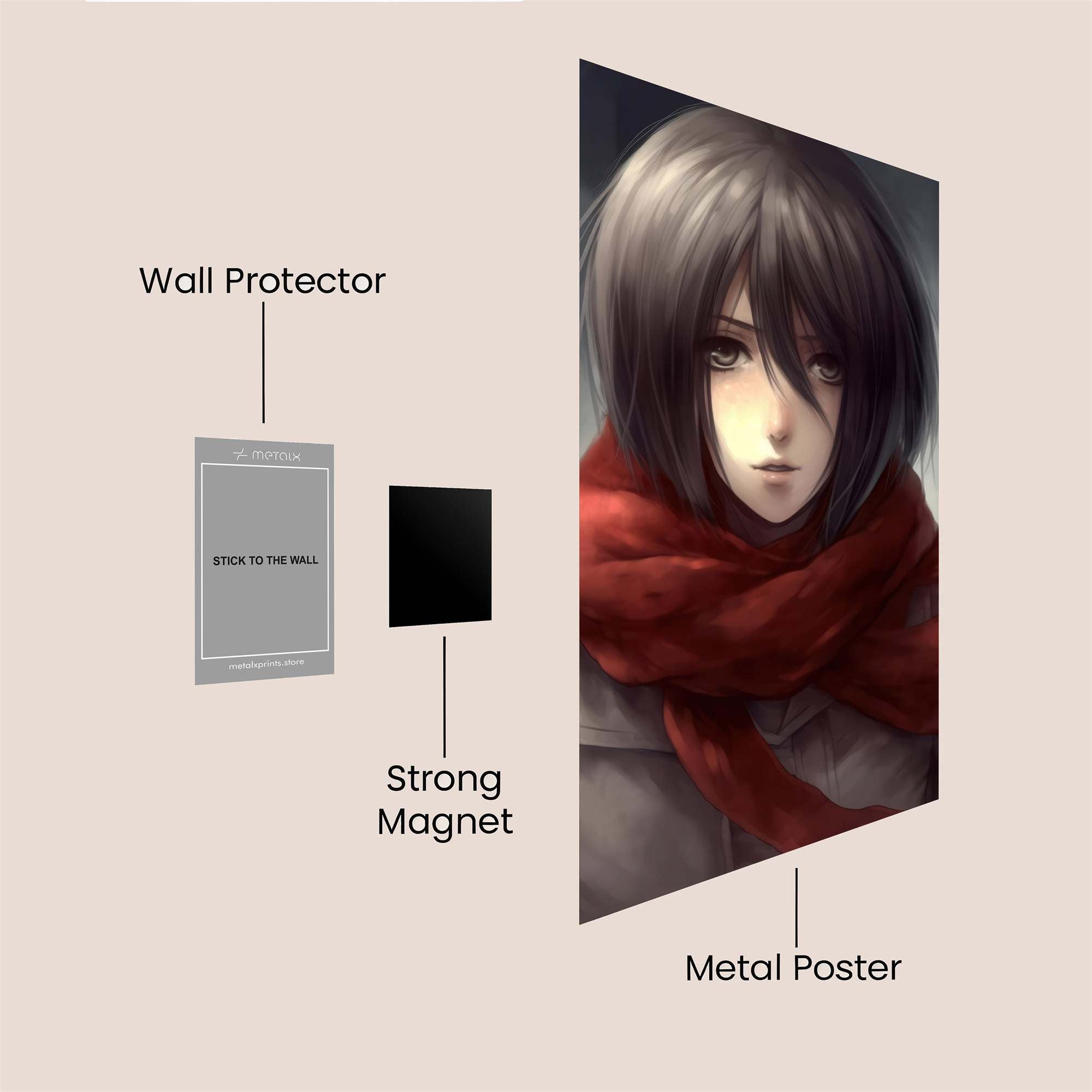 Mikasa Serene Safe Wall Magnetic / M