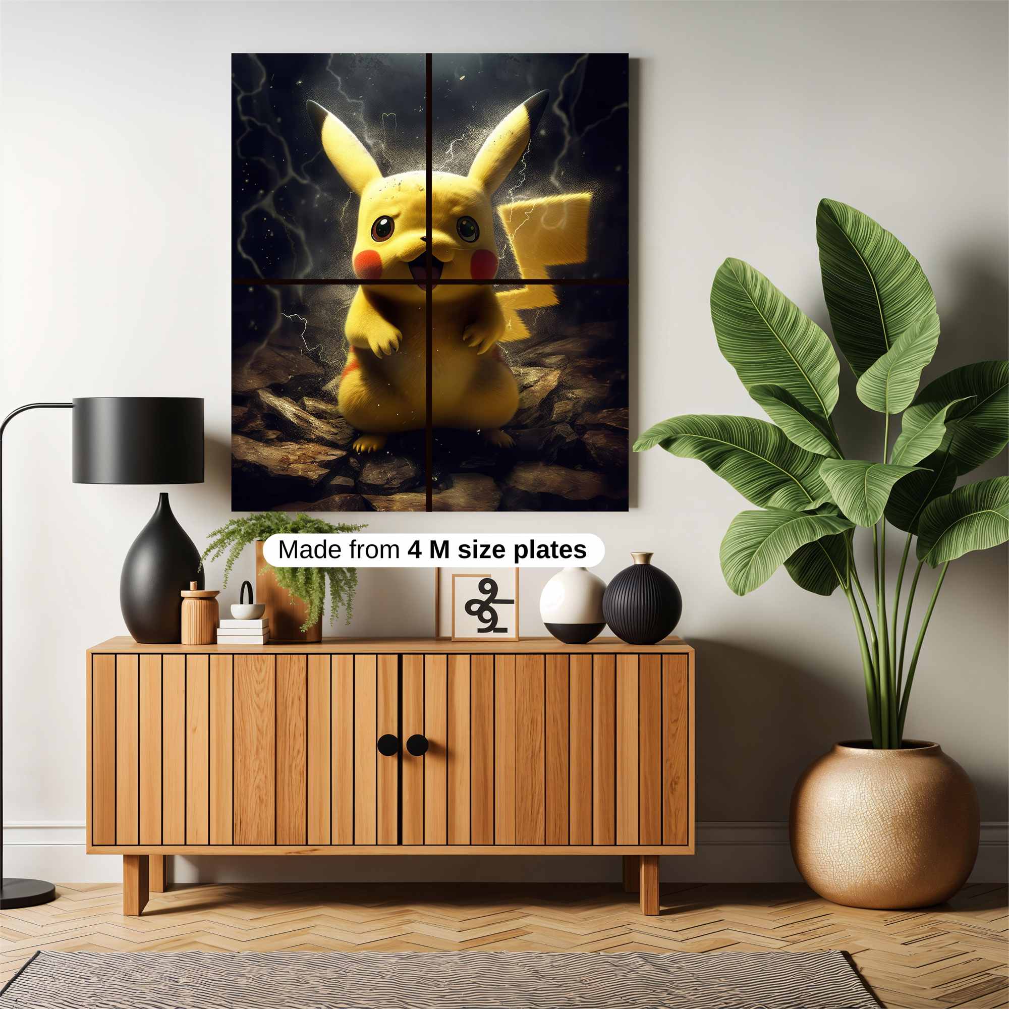 Pikachu Dynamic Safe Wall Magnetic / M