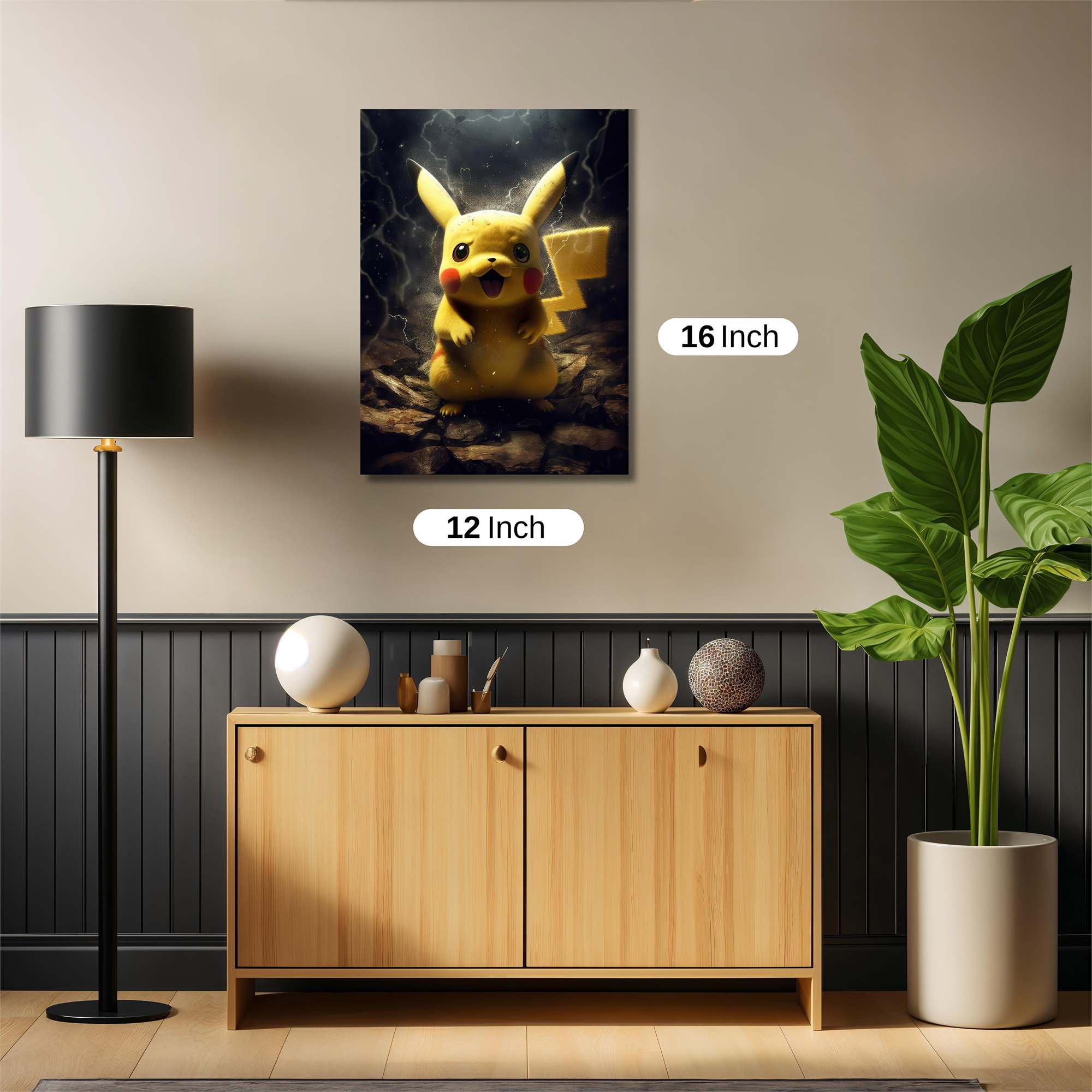 Pikachu Dynamic Safe Wall Magnetic / M