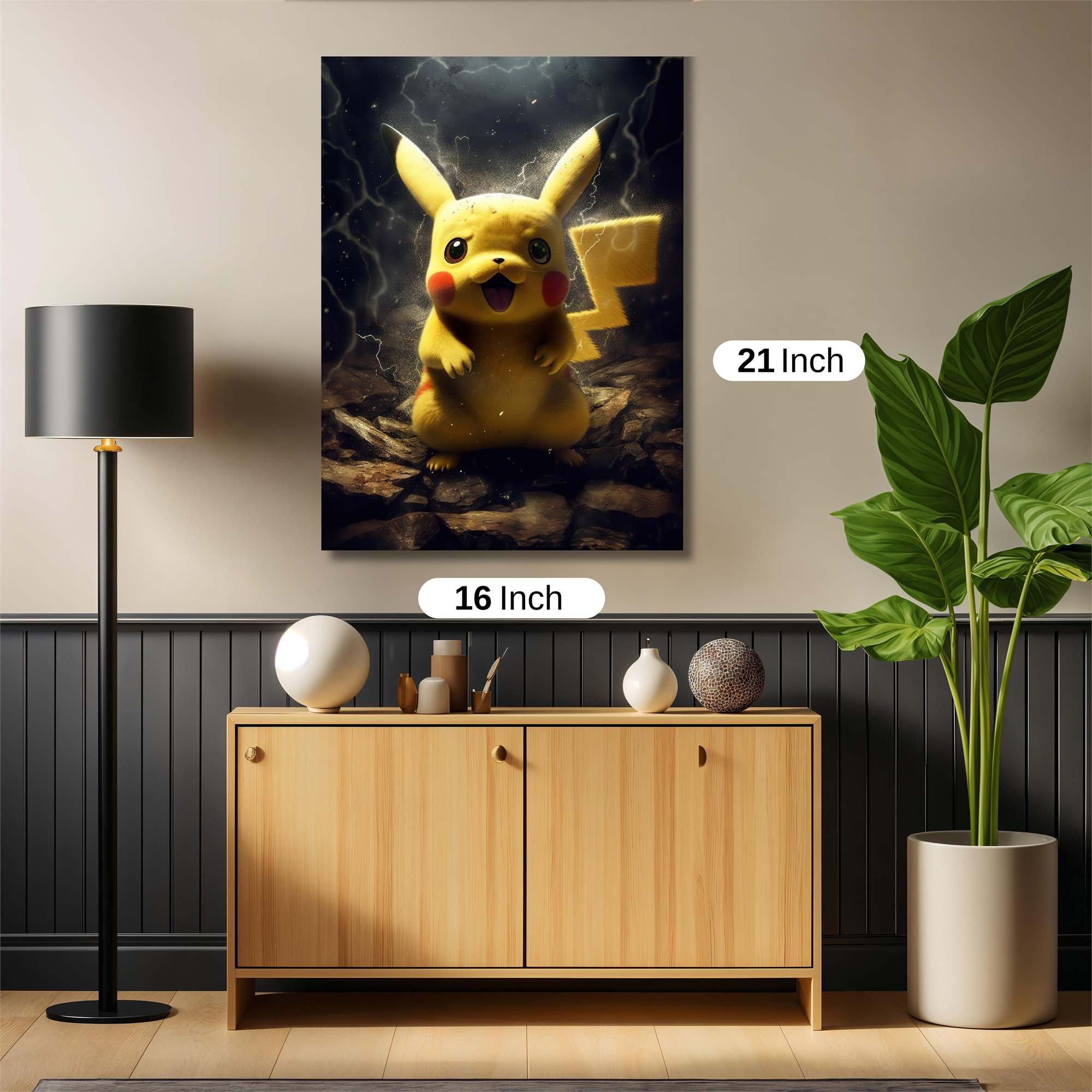 Pikachu Dynamic Safe Wall Magnetic / M