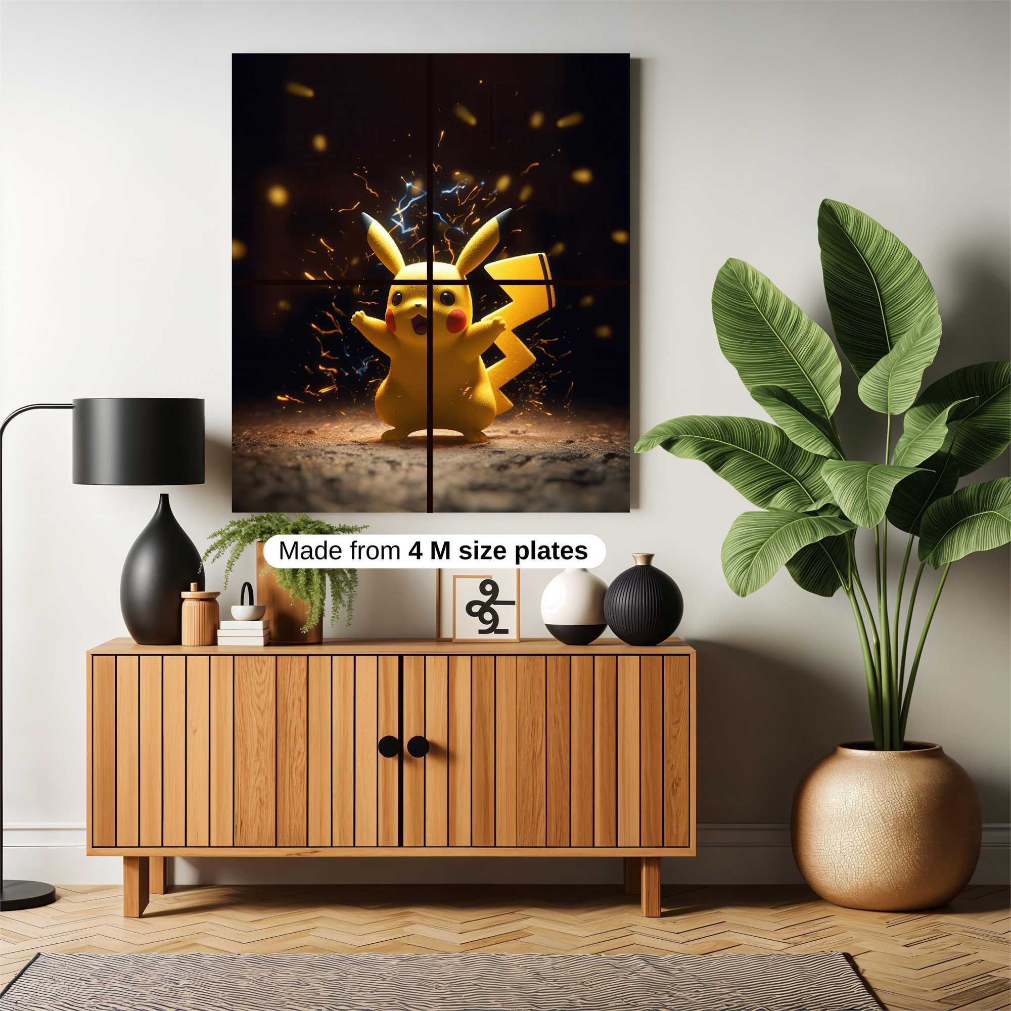 Pikachu Dynamic Safe Wall Magnetic / M