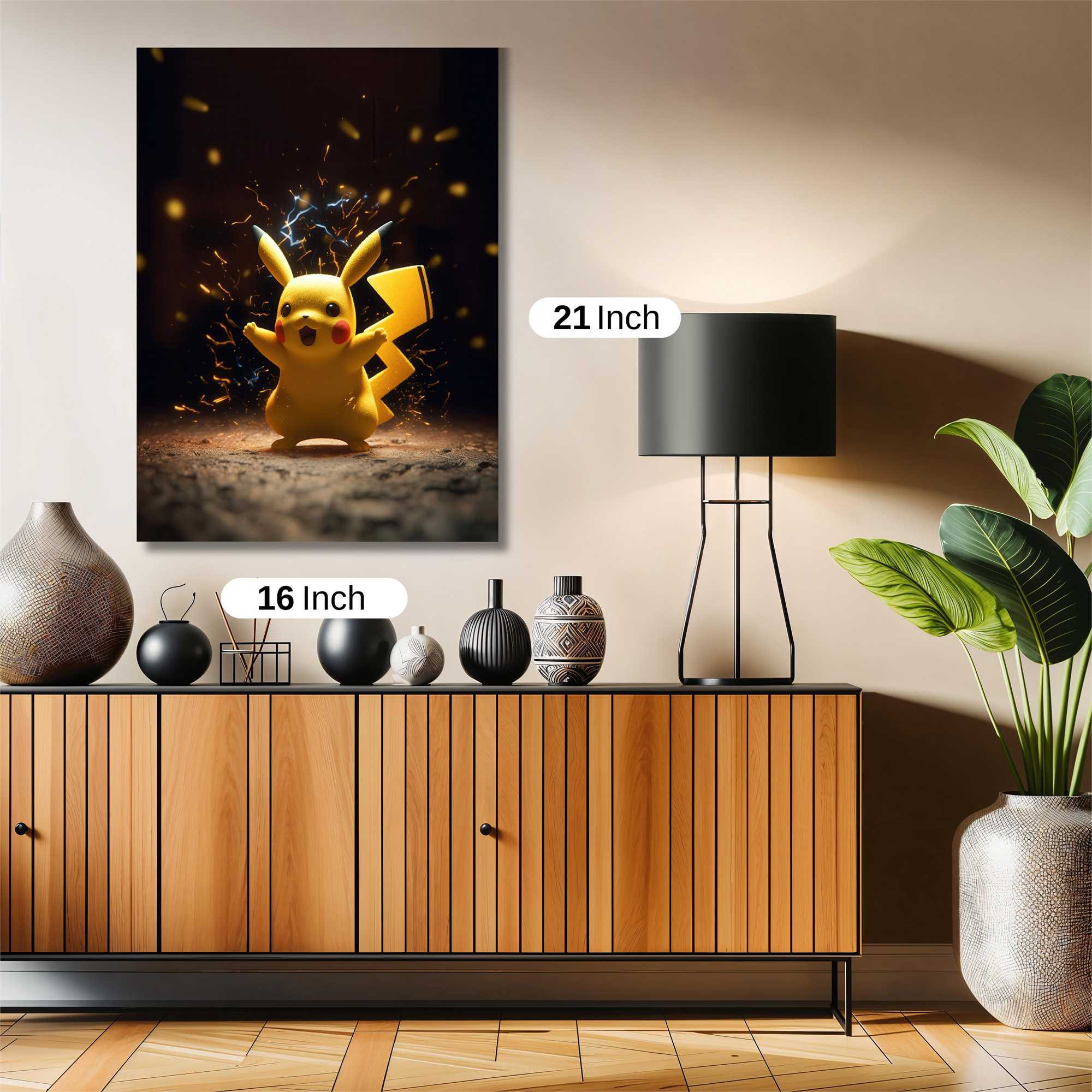 Pikachu Dynamic Safe Wall Magnetic / M