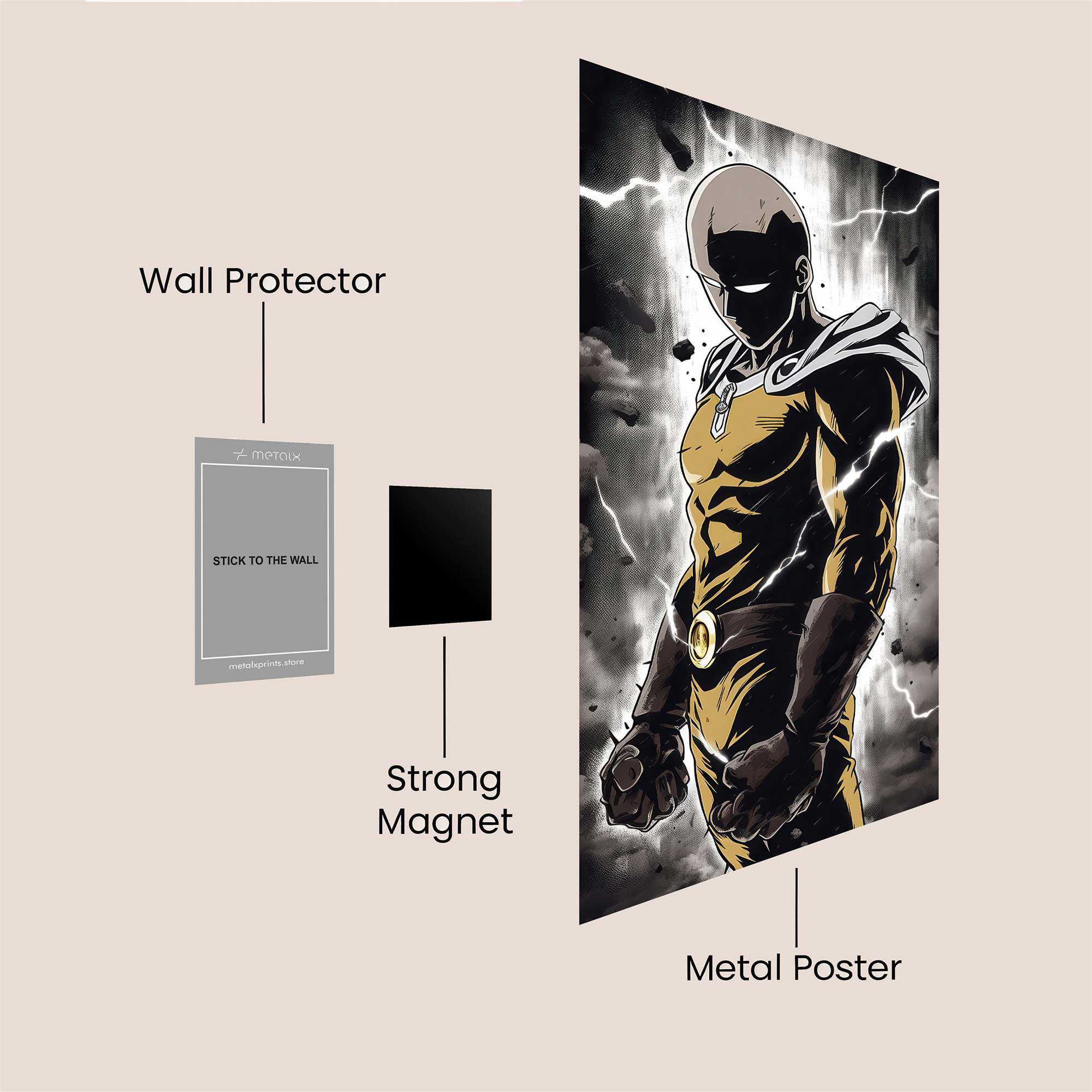 Saitama Storm Safe Wall Magnetic / M