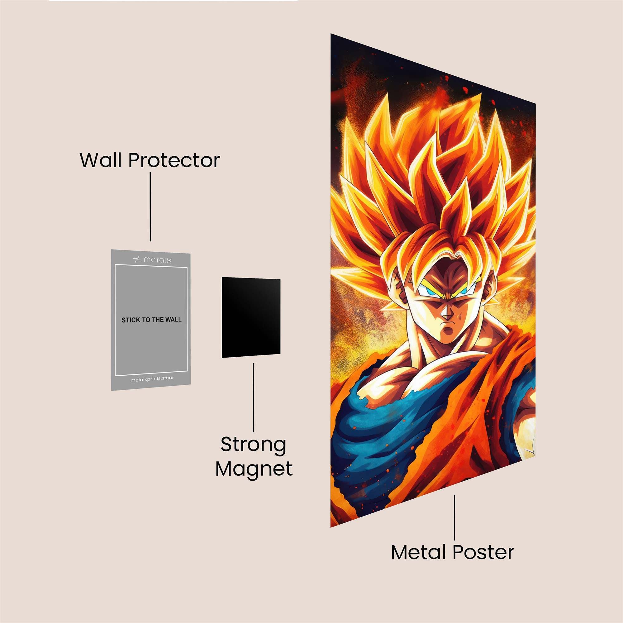 Goku Radiance Safe Wall Magnetic / M