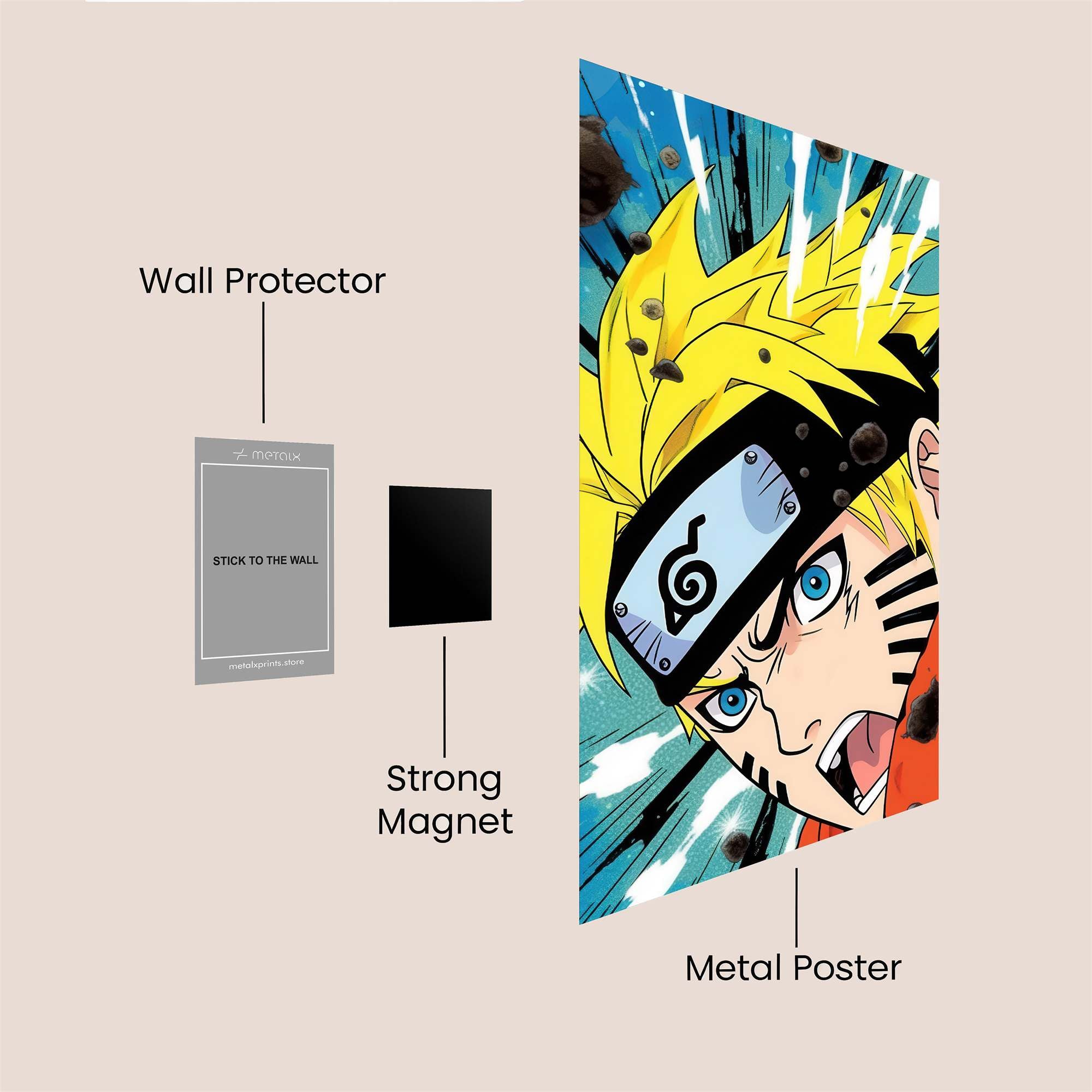 Naruto Unleashed Safe Wall Magnetic / M