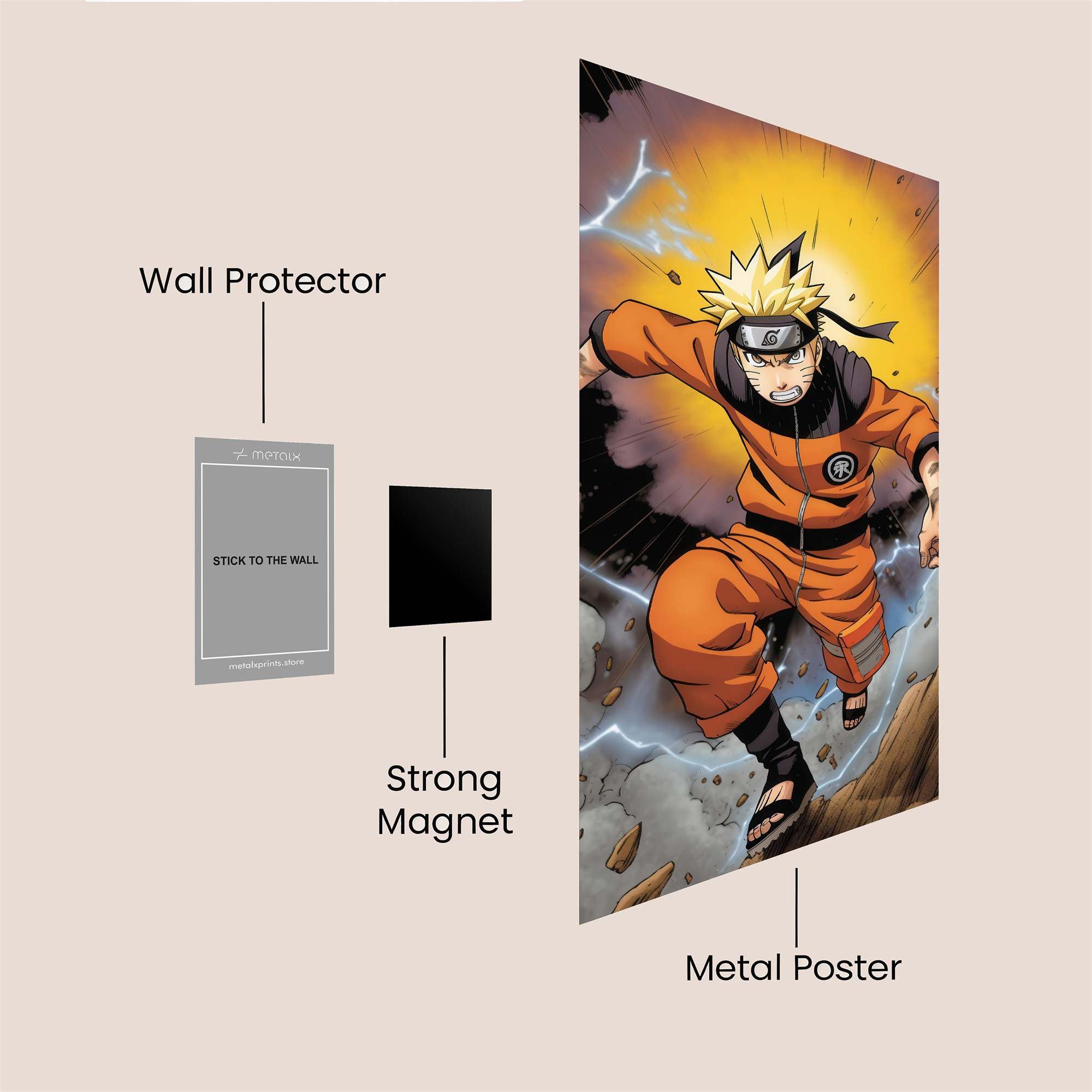 Naruto Resolute Safe Wall Magnetic / M